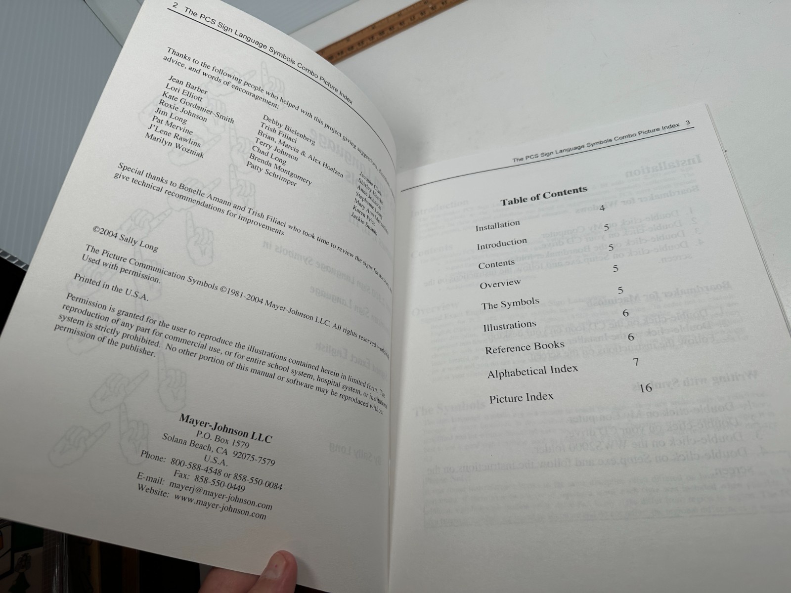 PCS Sign Language Symbols Vol 1 2 3 with Boardmaker Disc Manual Mayer-Johnson