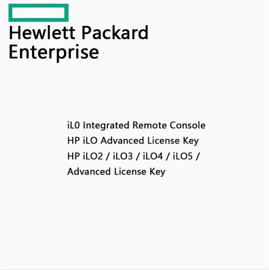Lifetime Advanced License key 512485-B21 HPE iLO 2/iLO 3/iLO4/iLO5 Fast Shipping