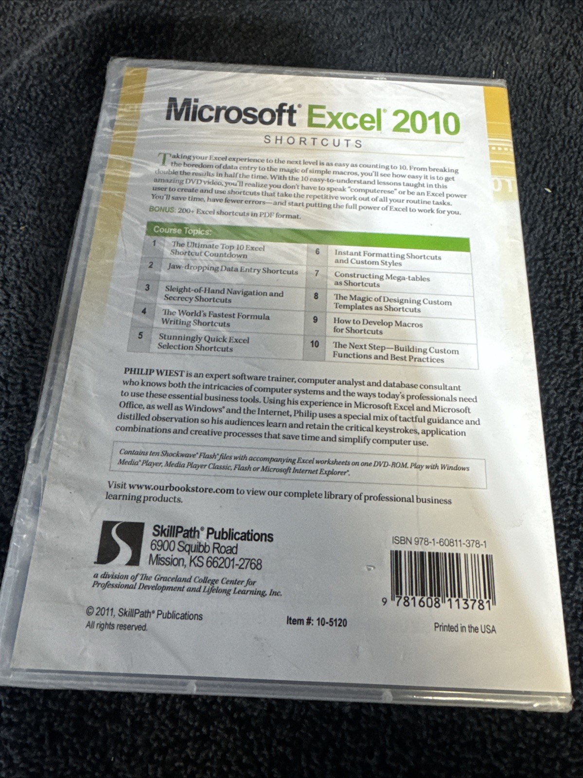Microsoft Excel 2010 Shortcuts DVD- ROM- Brand New Sealed