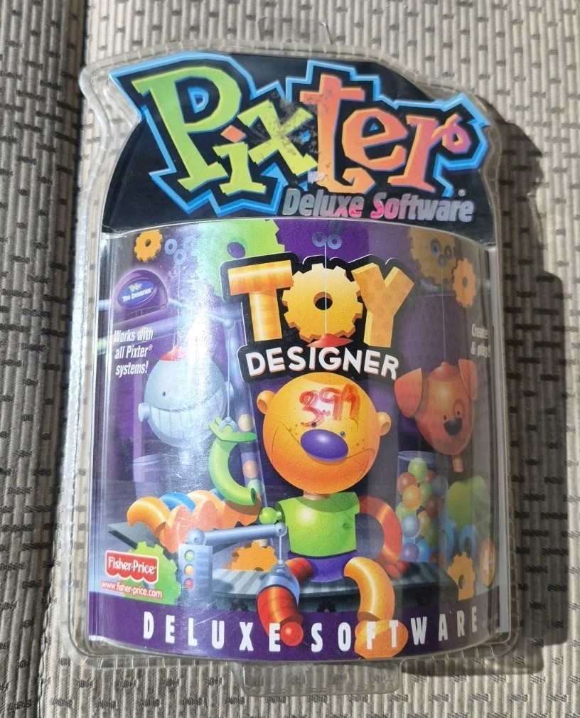 Fisher Price Pixter Toy Designer Deluxe Software Cartridge New Factory Sealed
