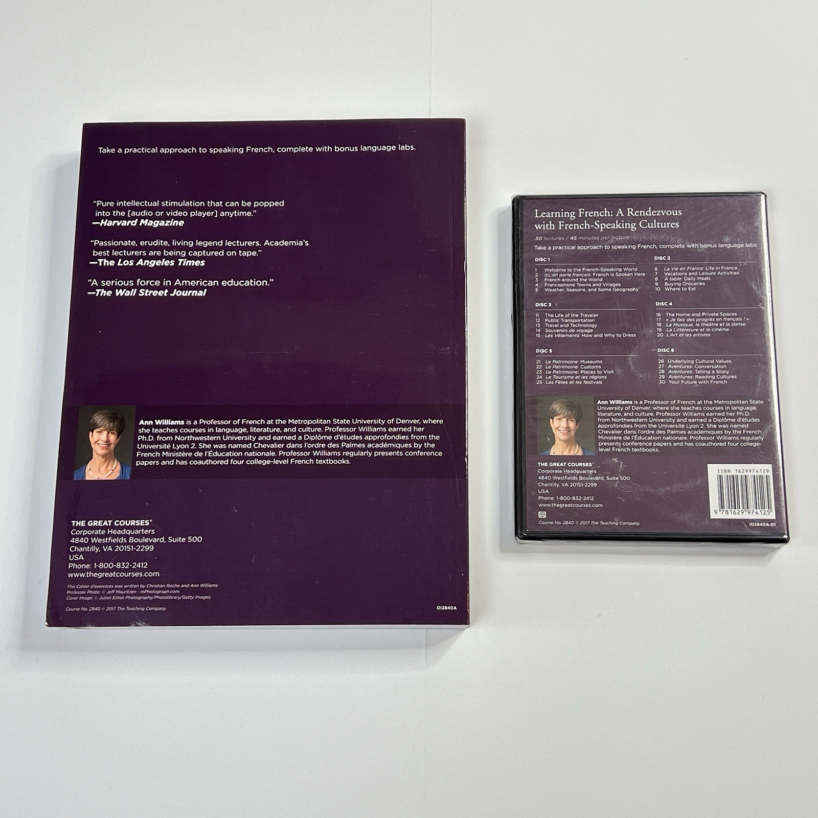 Great Courses Learning French A Rendezvous Speaking 6 DVD Set With Book New