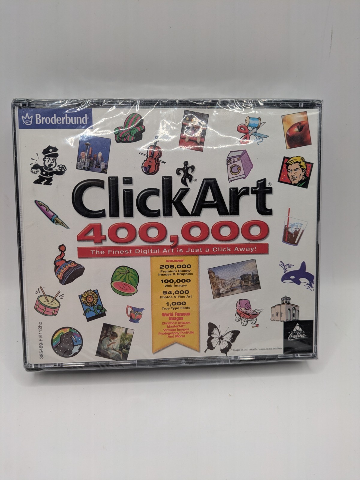 ClickArt 400,000 by Broderbund Vintage Clipart CD-ROM No keycode – BRAND NEW!