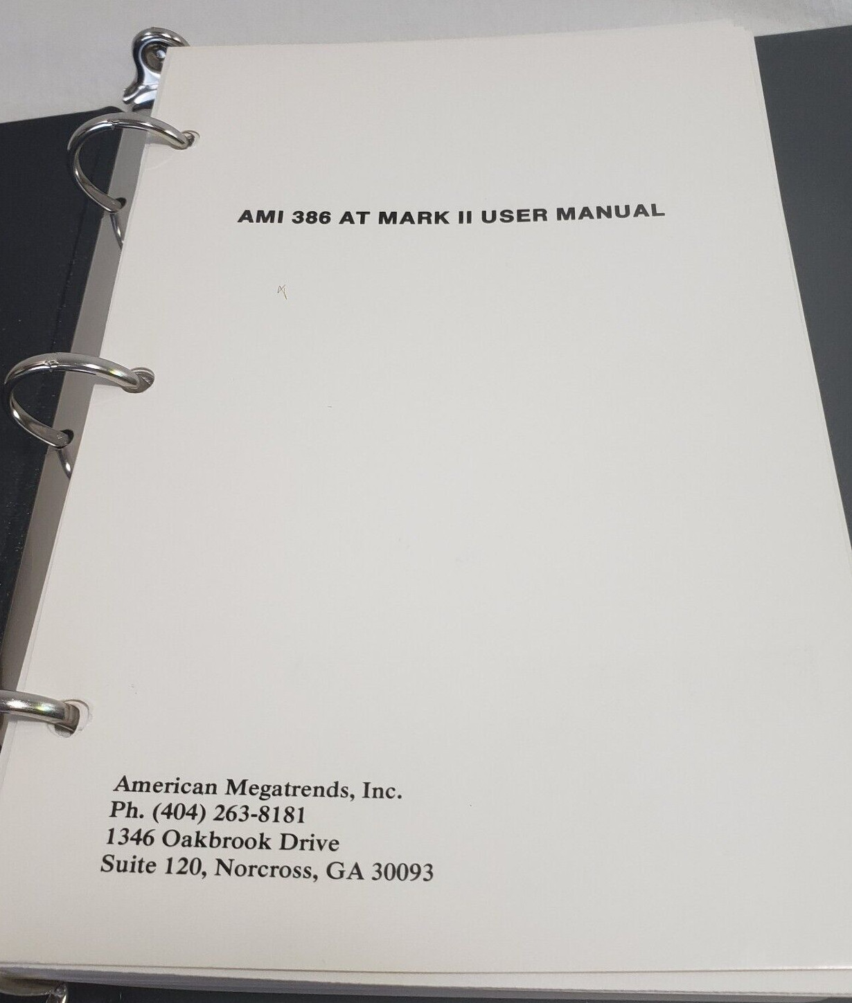 AMERICAN MEGATRENDS LOT- User Manuals AMI 386 ++ Binder + Magic I/O 5..25″ disk+