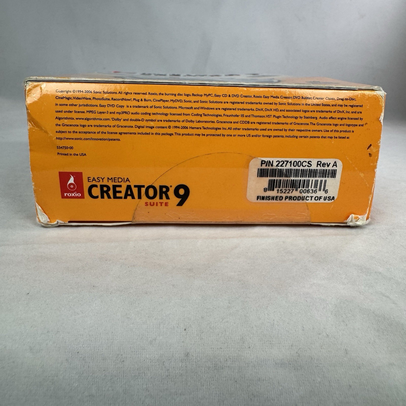 Roxio Easy Media Creator 9 Suite Multimedia Tools CD for Windows XP/2000 125