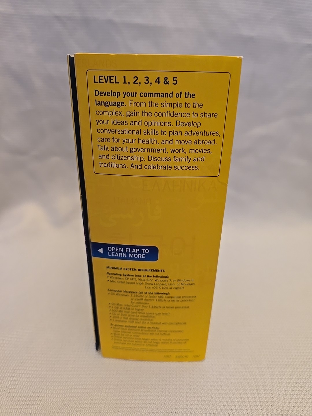 Rosetta Stone V4 TOTALe: Spanish (Spain) Level 1-5 Set Headphones Audio Mexican