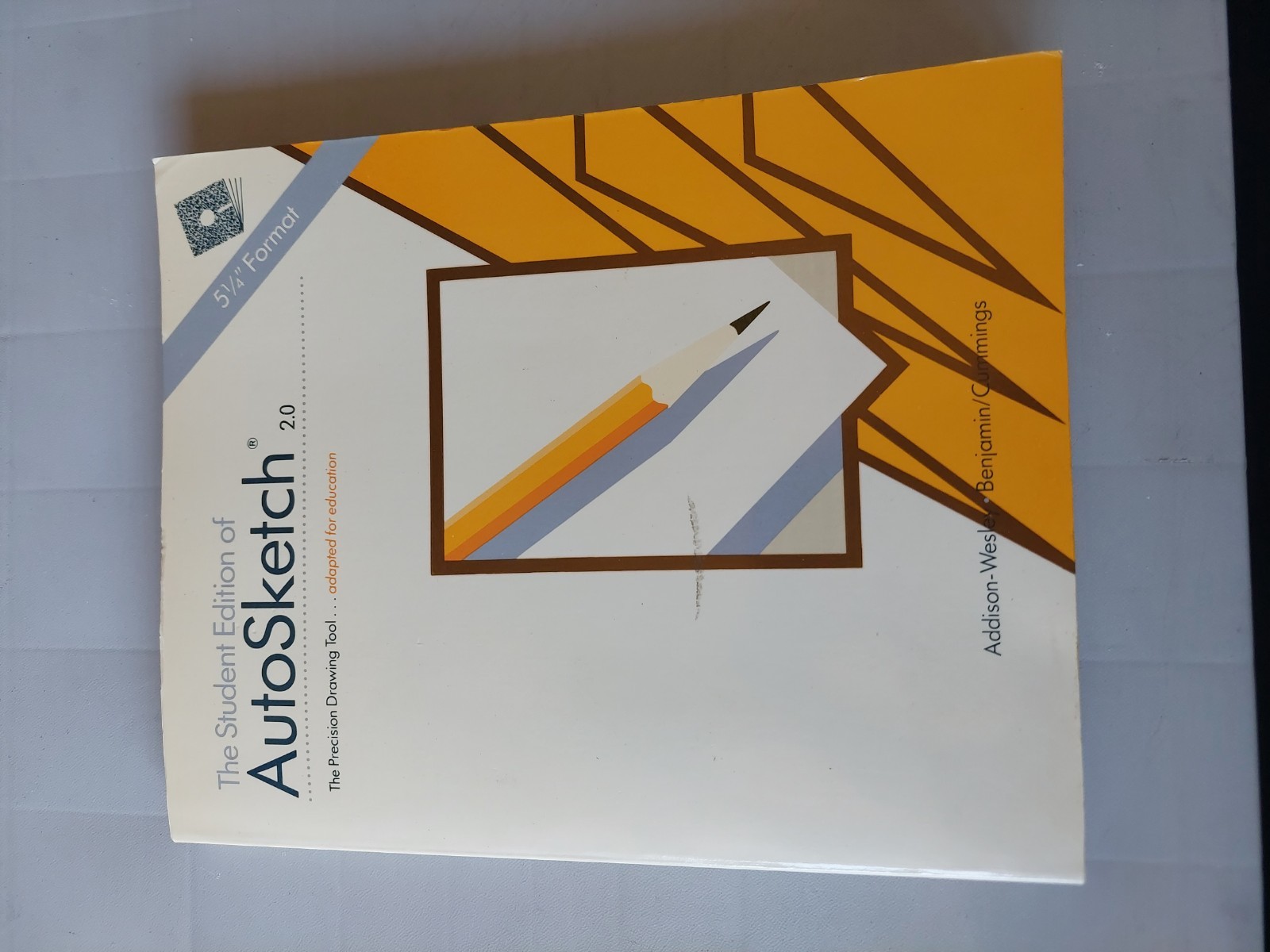 Autodesk AutoSketch 2.0 CAD Student Edition MS-DOS 5.25″ Floppy Disc 50570