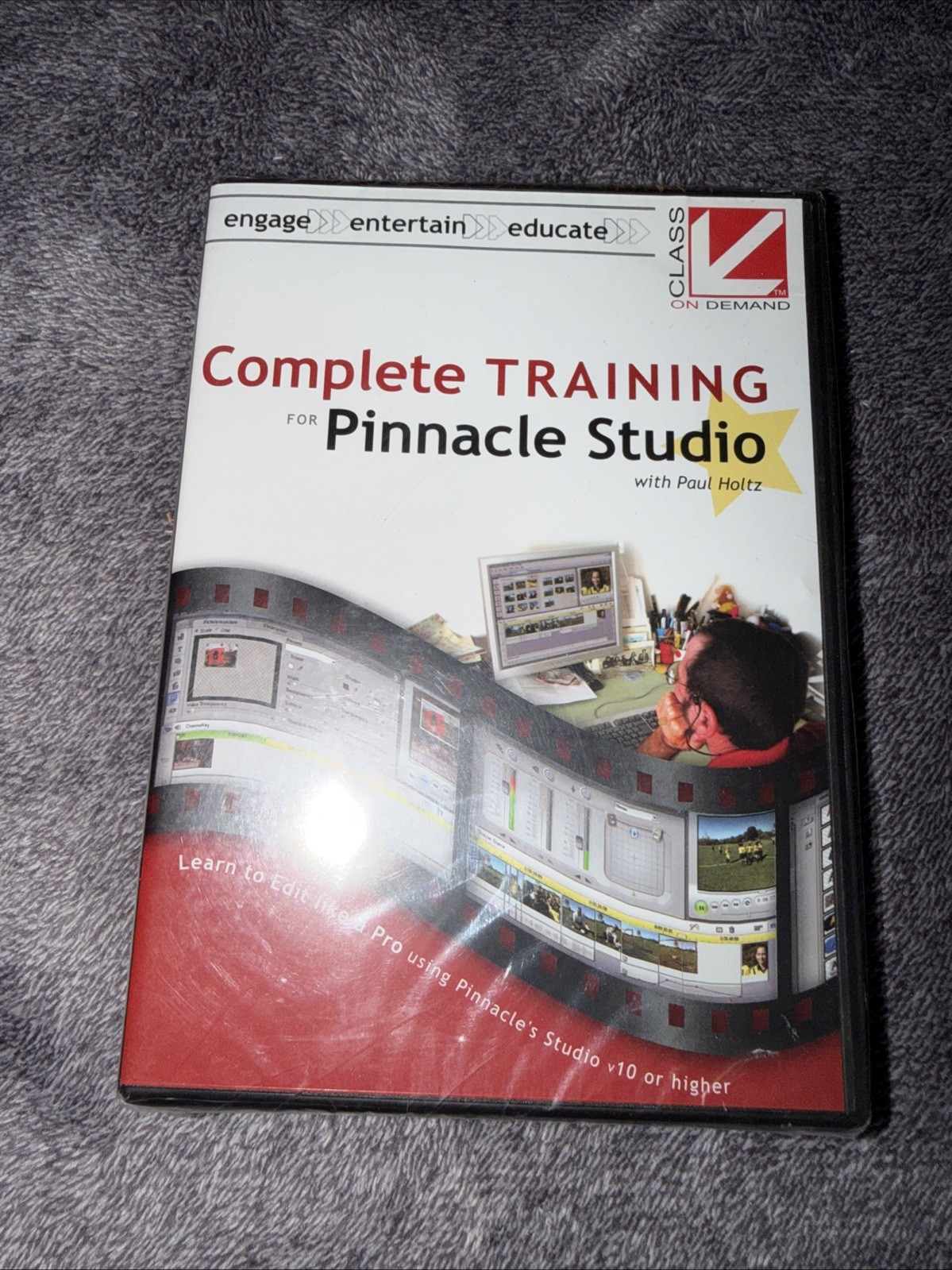Class on Demand Pinnacle Studio V10 Educational Training Windows Dvd Rom PC J4