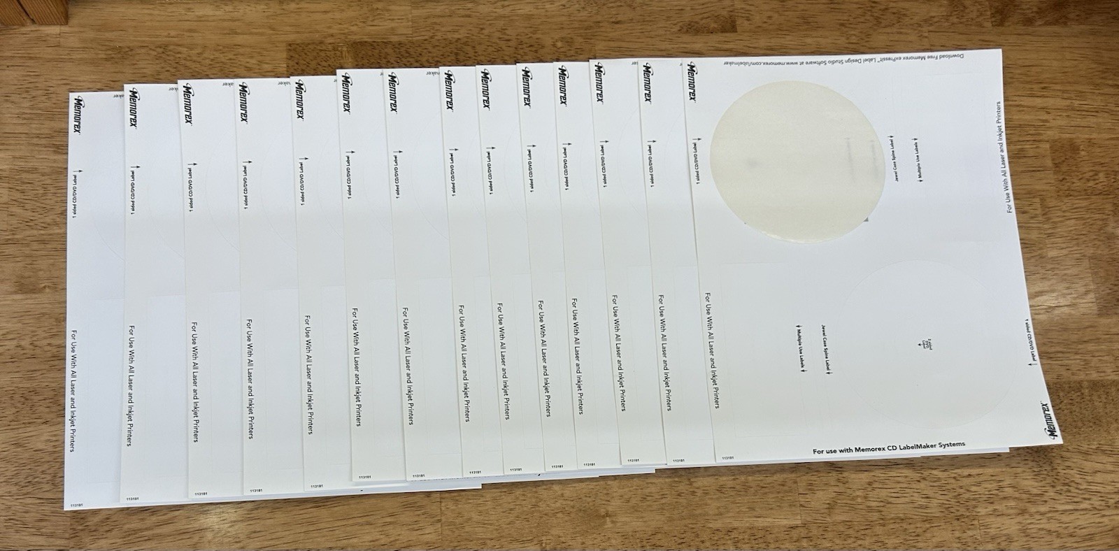 Lot Of Discs, Software And Labels For The PC For Media Such As Dvd’s & Cd’s