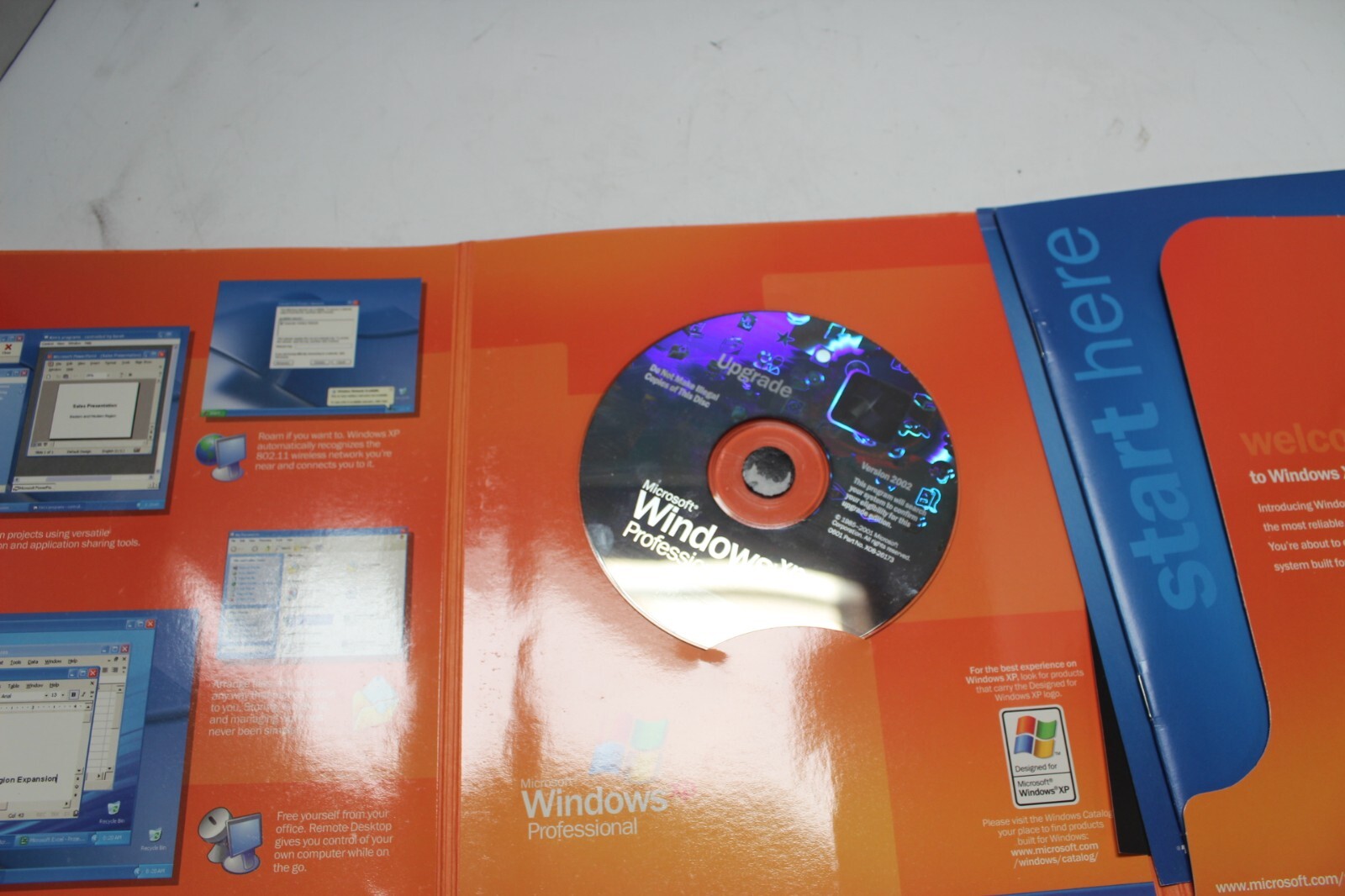 Lot MS Windows XP Pro Upgrade 2002 w/Key: Pack 1 (x1) Pack 2 (x2) Upgrade (x8)