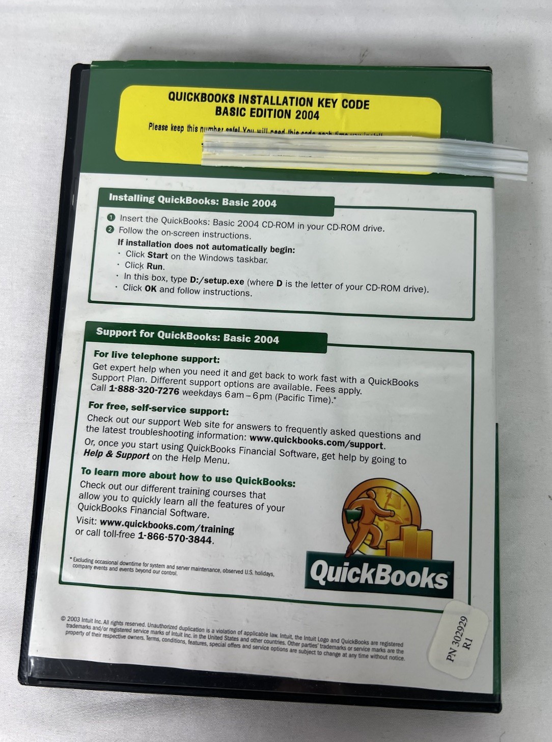 Quickbooks Basic 2004 Financial Software For Small Business w Product Serial Key