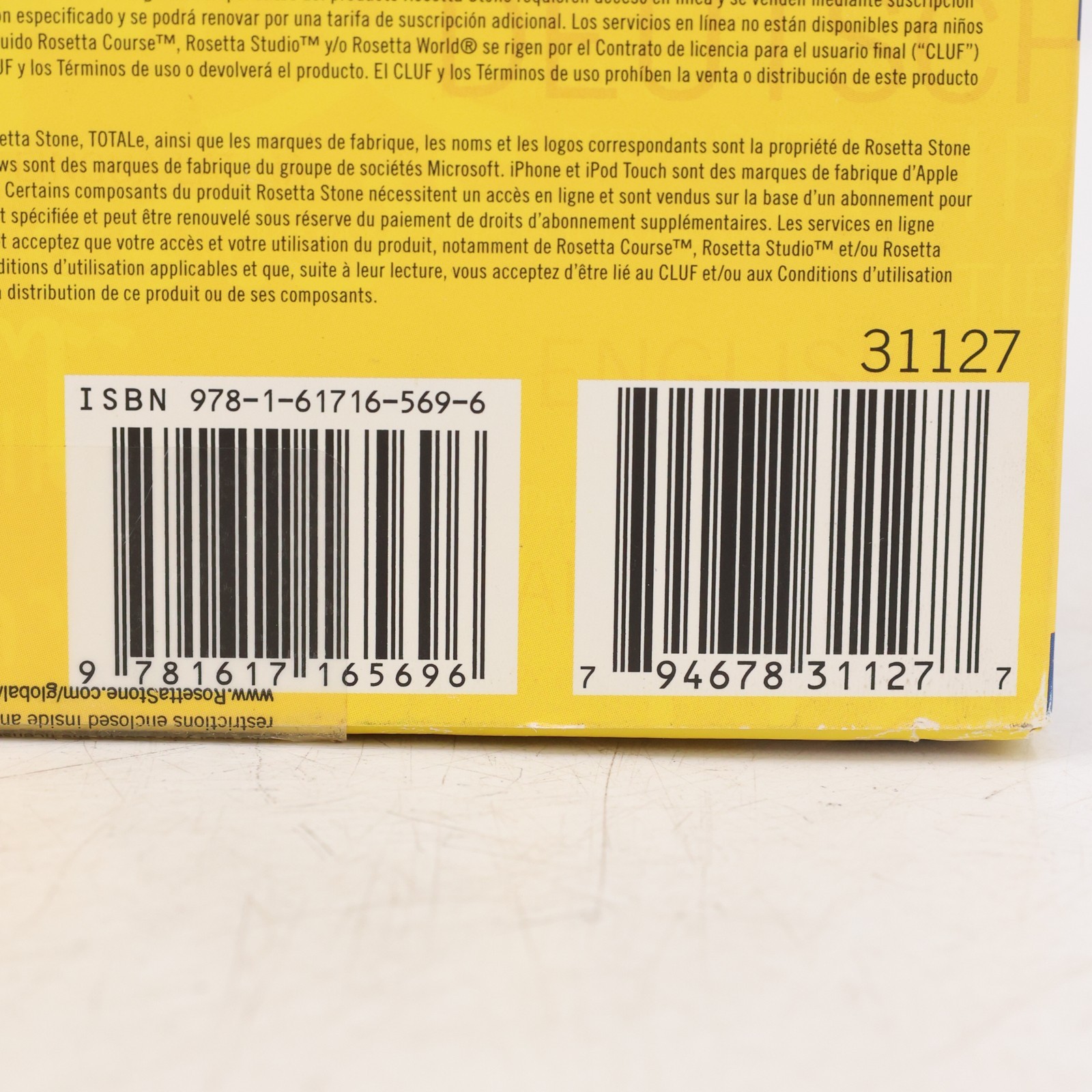 Rosetta Stone French Levels 1 2 3 & 4 TOTALe Version 4 Windows Mac 9781617165696