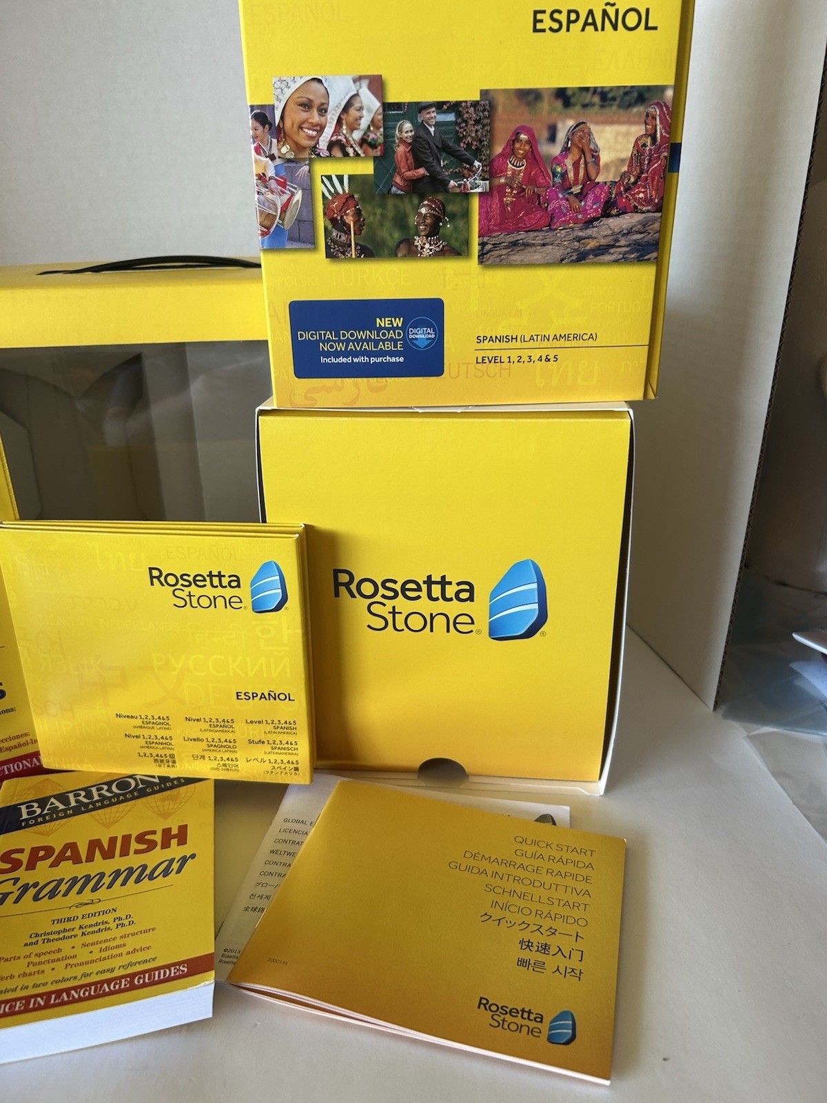 Rosetta Stone Español Spanish Latin Levels 1-5 Set Complete Set