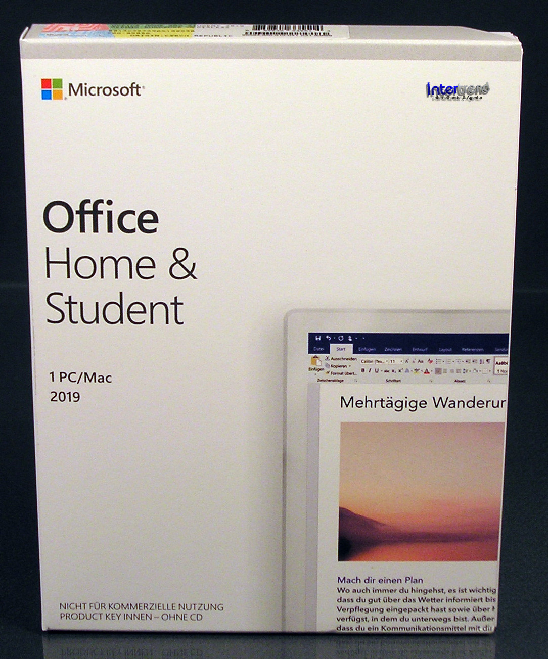 Microsoft Office Home & Student 2019 Vollversion Box 1 PC/Mac Deutsch ML OVP NEU
