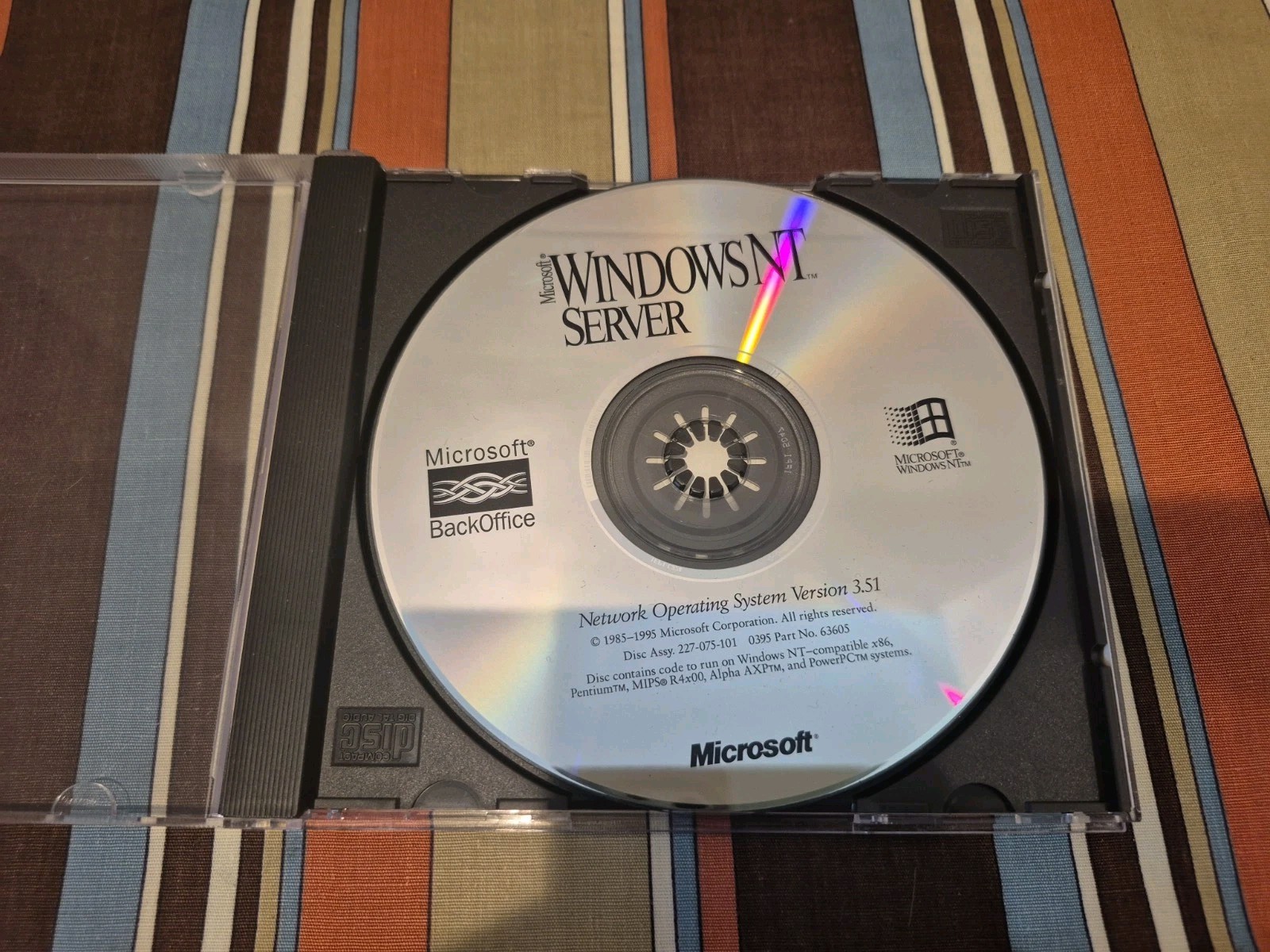 Microsoft Windows NT Server v3.51 Operating System CD-ROM W/ Product Key