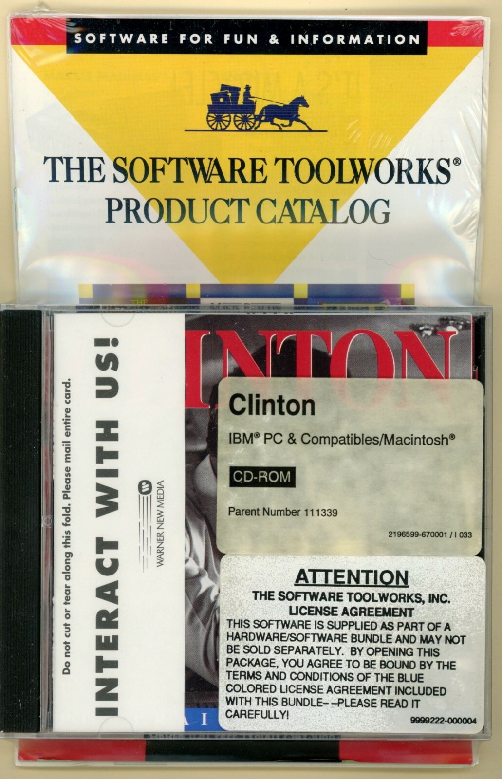 Clinton: Portrait of Victory (1993) – New Multimedia CD-ROM for Windows or Mac!