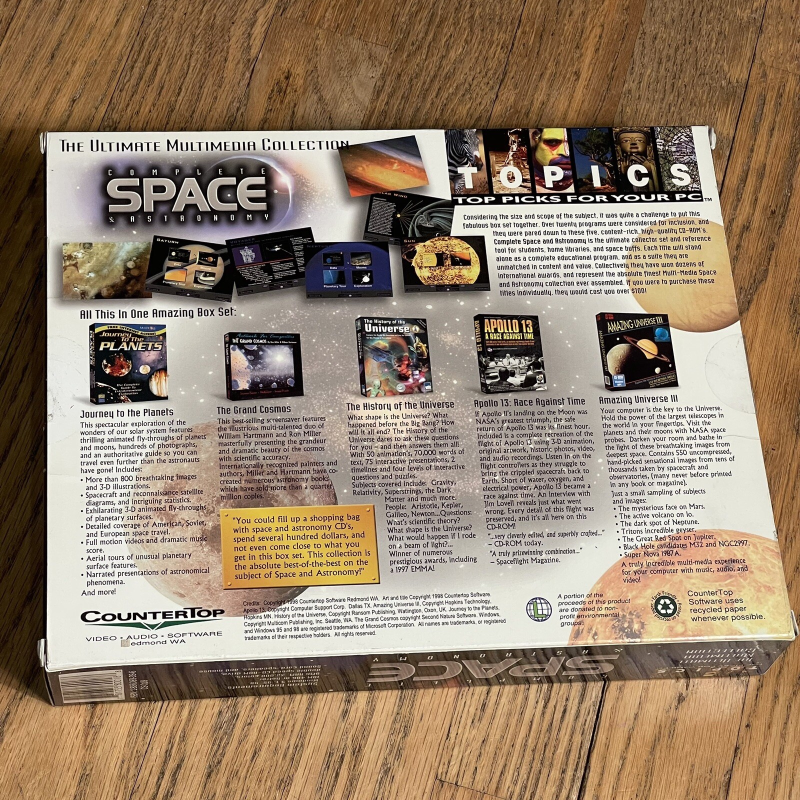 Topics Entertainment Complete Space and Astronomy (PC CD ROM) Software