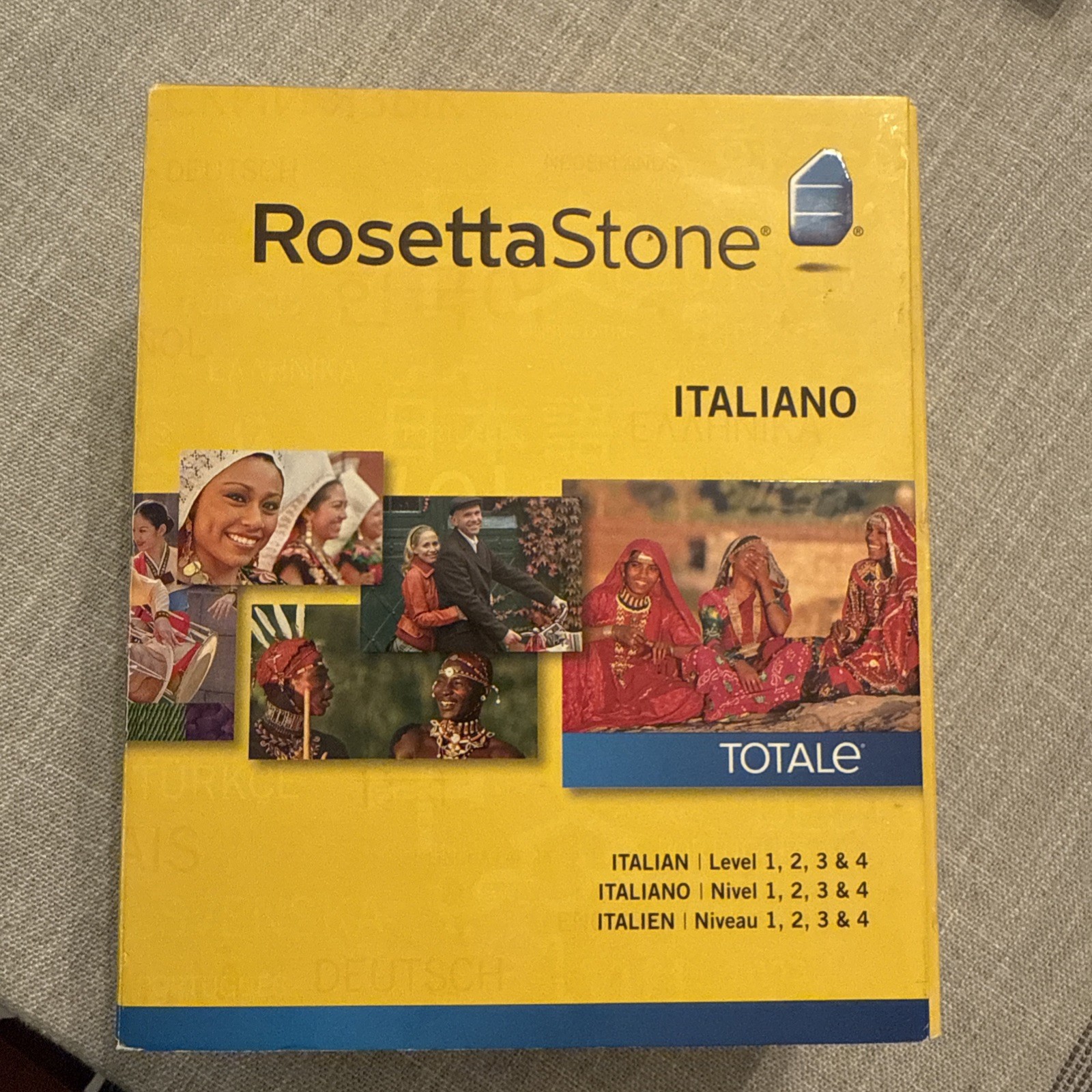 ROSETTA STONE Italiano Totale Levels 1-4 Italian Language NEW