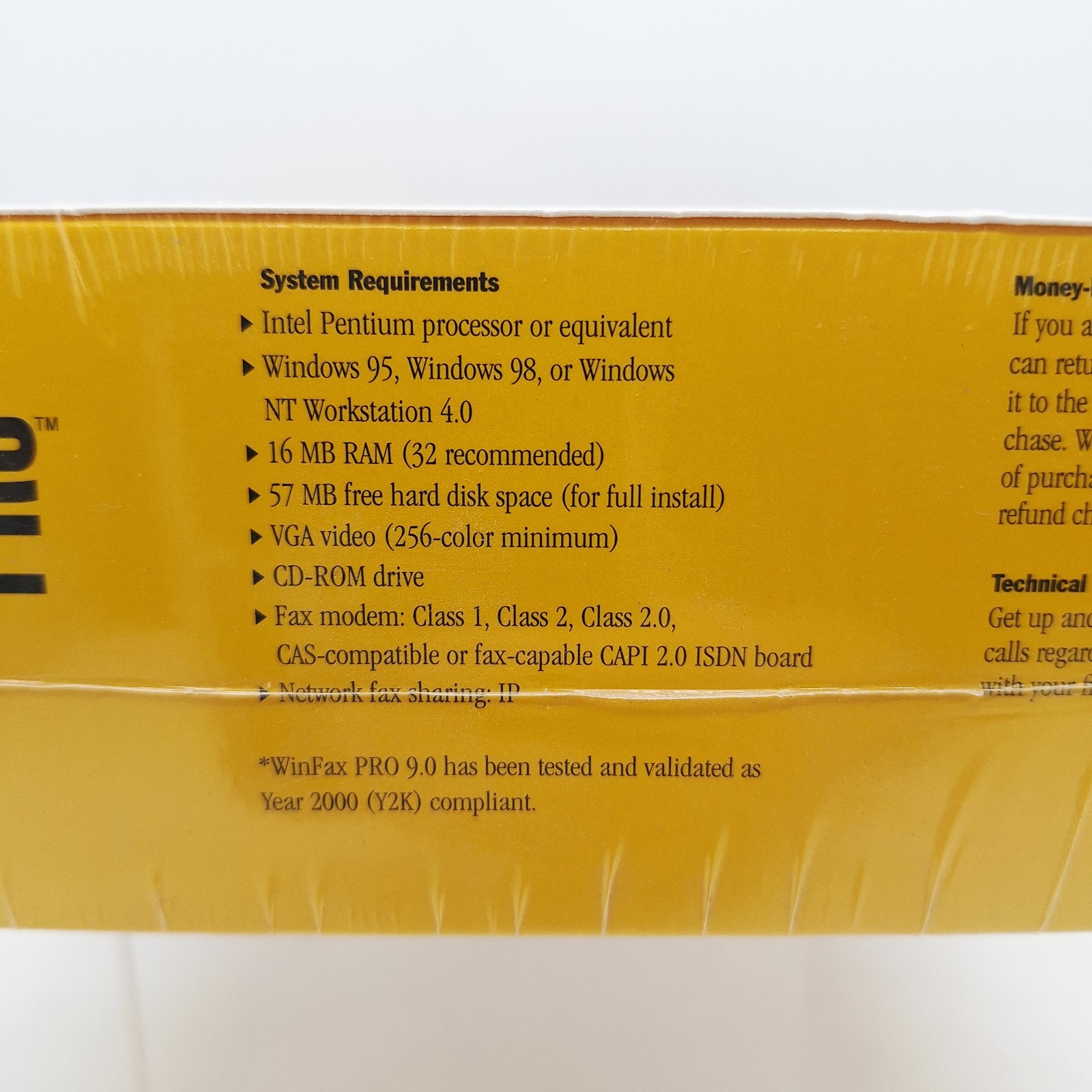 Symantec WinFax Pro Version 9.0 BRAND NEW FACTORY SEALED vintage Windows PC