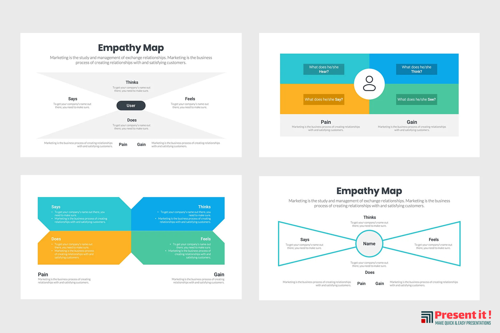 Empathy Map Infographics Template
