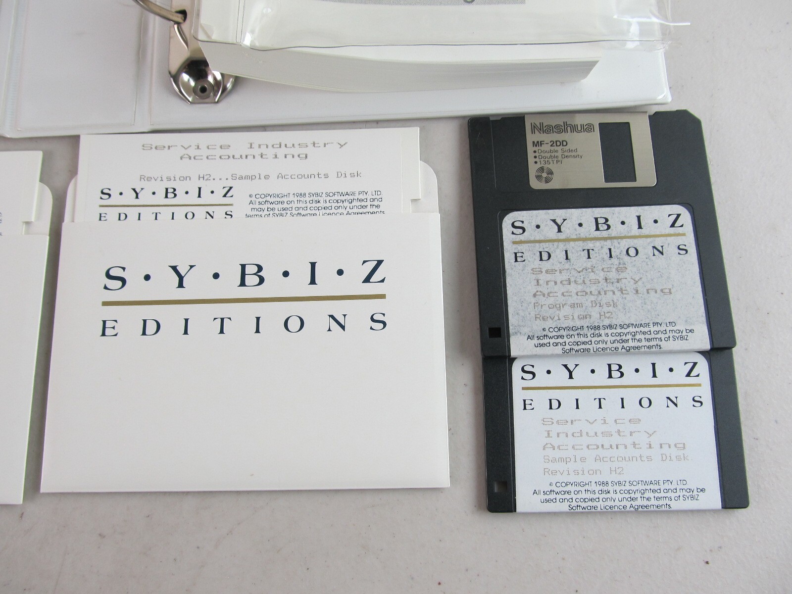 SYBIZ Editions Service Industry Accounting Software 1988 VIntage PC Floppy Disk