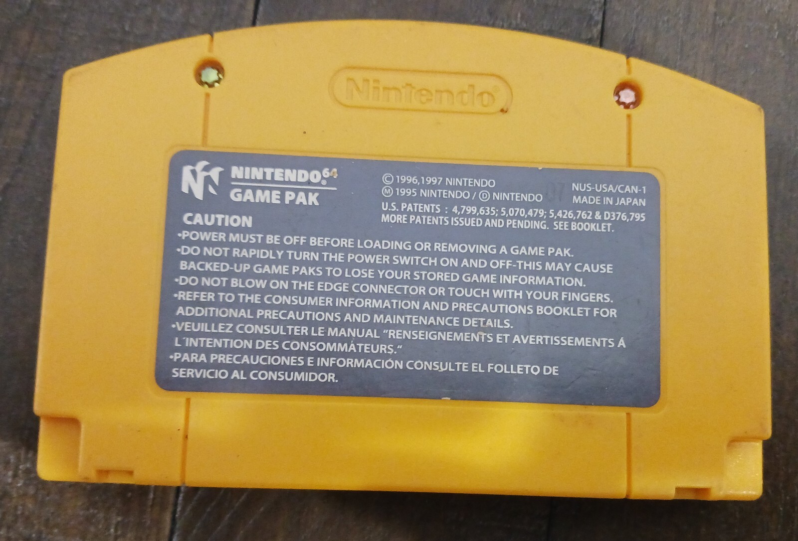 Donkey Kong 64 (NINTENDO 64, 1997) Game Cartridge