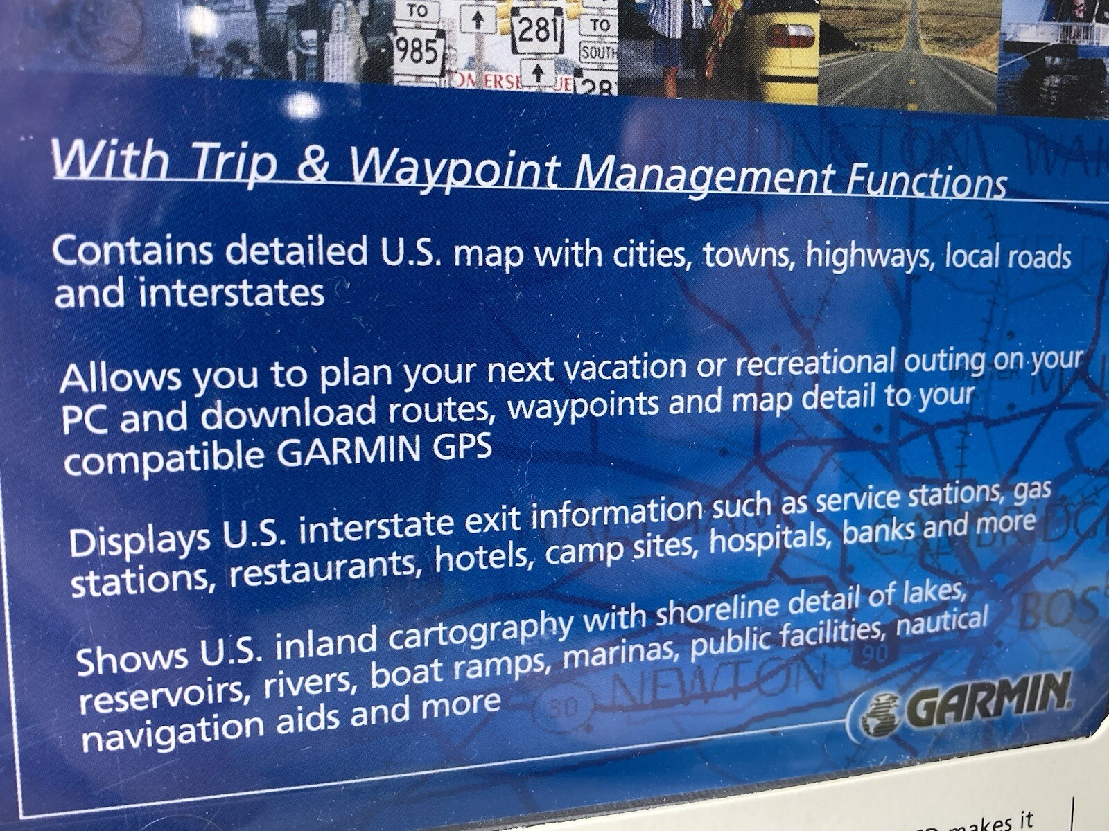 VINTAGE GARMIN MAP SOURCE UNITED STATES Roads & Recreation CD – ROM 2002