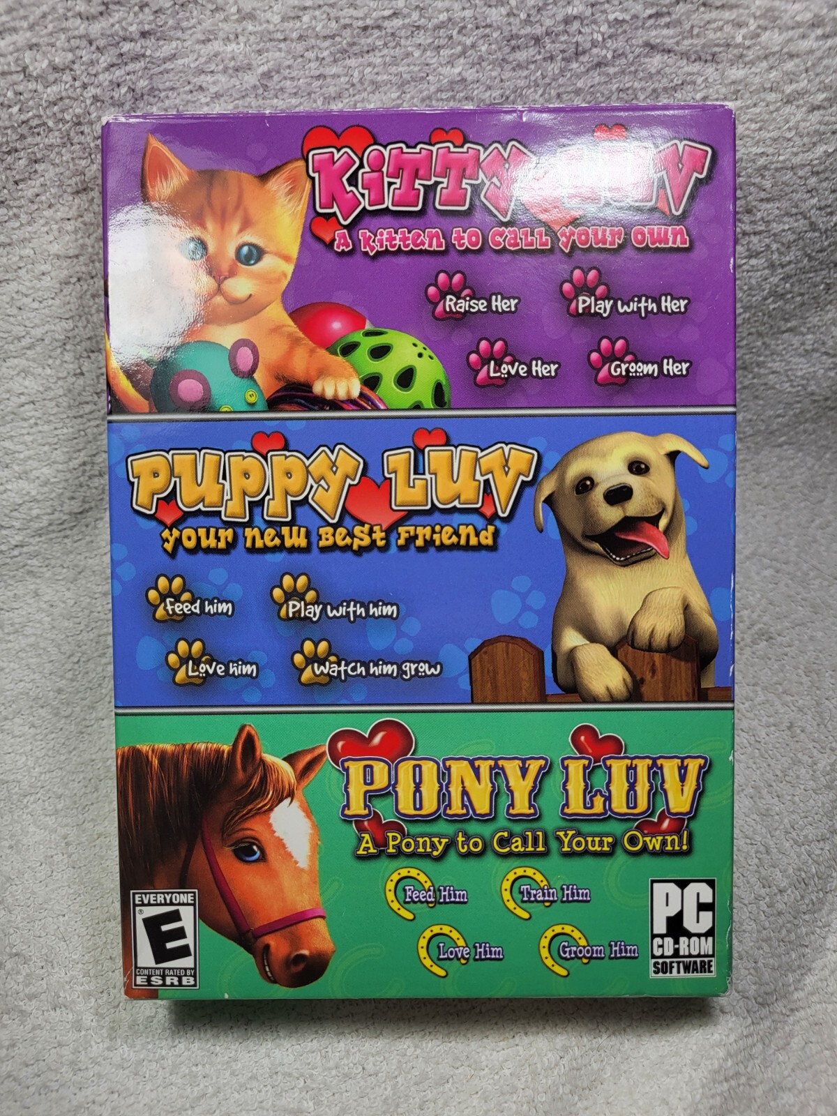 Luv Multi-pack – 3 Games: Kitty Luv, Puppy Luv, Pony Luv [Win XP, 9780545036351]