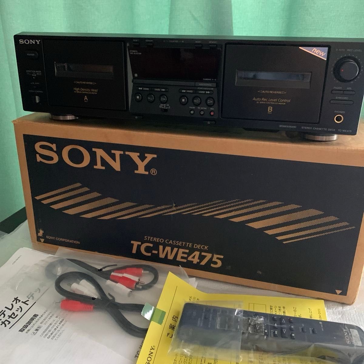 Sony TC-WE475 Dual Cassette Deck Twin Auto Reverse Mint Boxed Serviced Japan JP