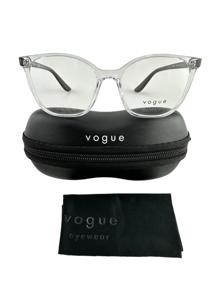 Vogue Eyewear NEW Transparent & Black Eyeglasses 52-17-140 Fashion Frames VO5356