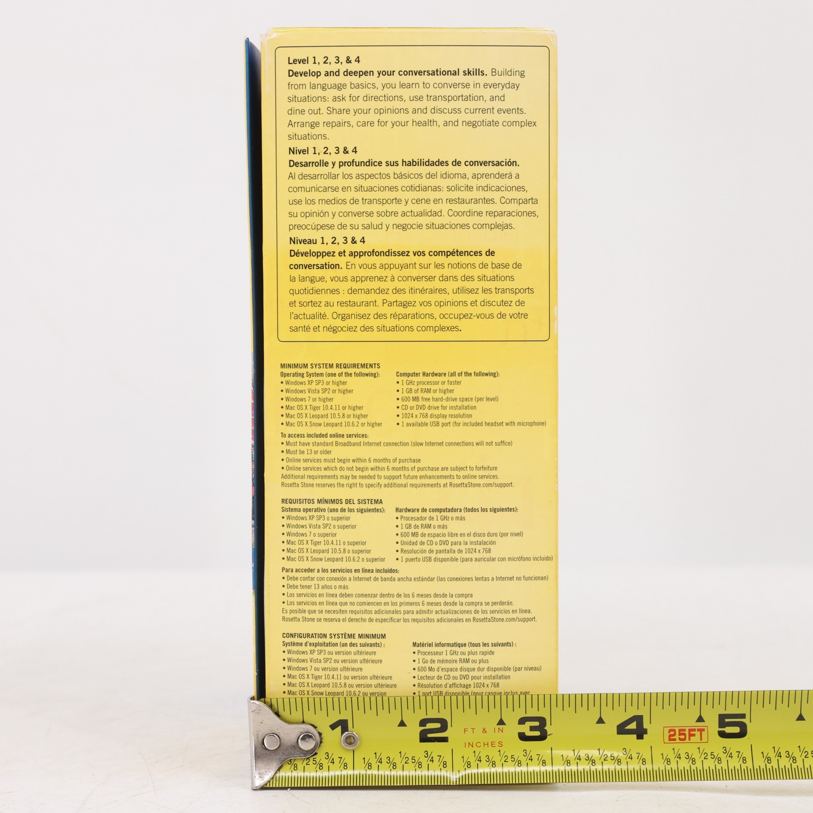 Rosetta Stone French Levels 1 2 3 & 4 TOTALe Version 4 Windows Mac 9781617165696