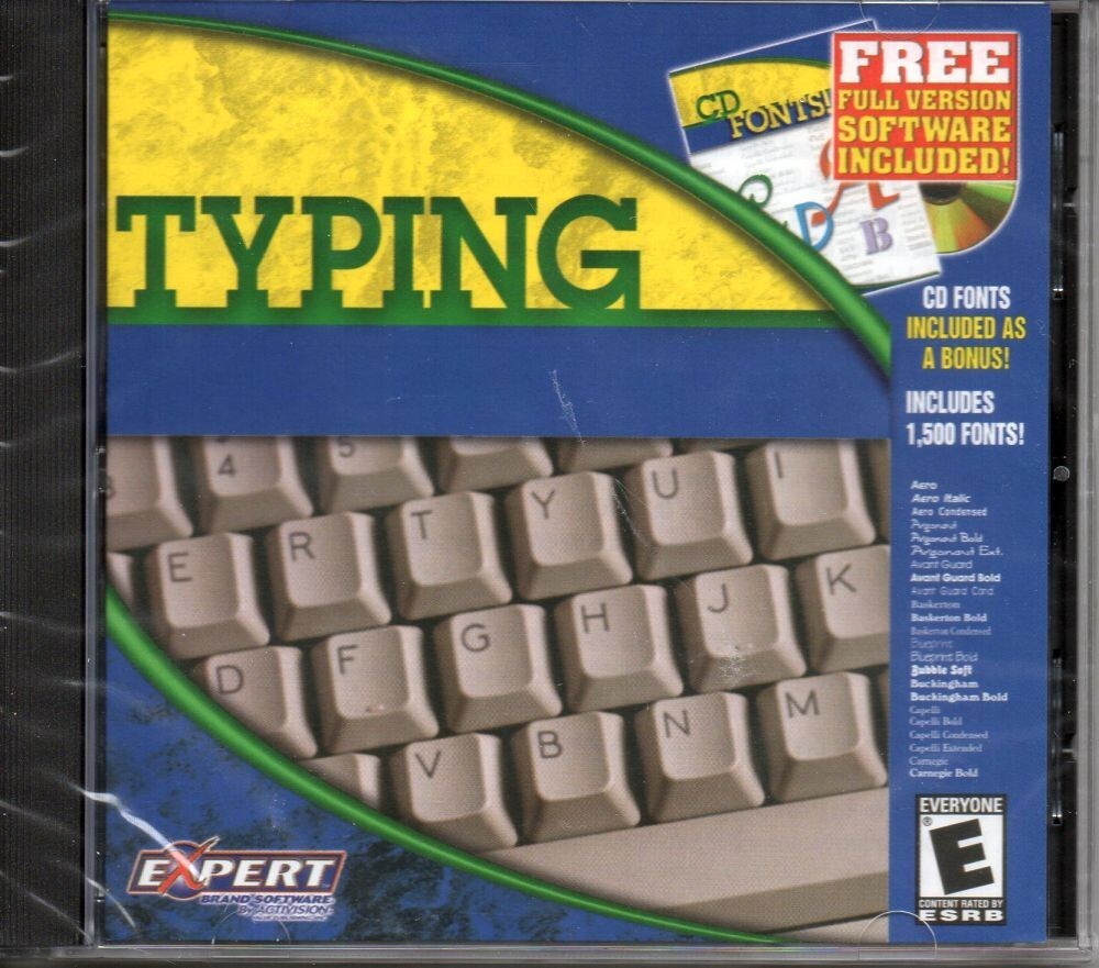 EXPERT BY ACTIVISION TYPING SOFTWARE – PC CD – NEW SEALED