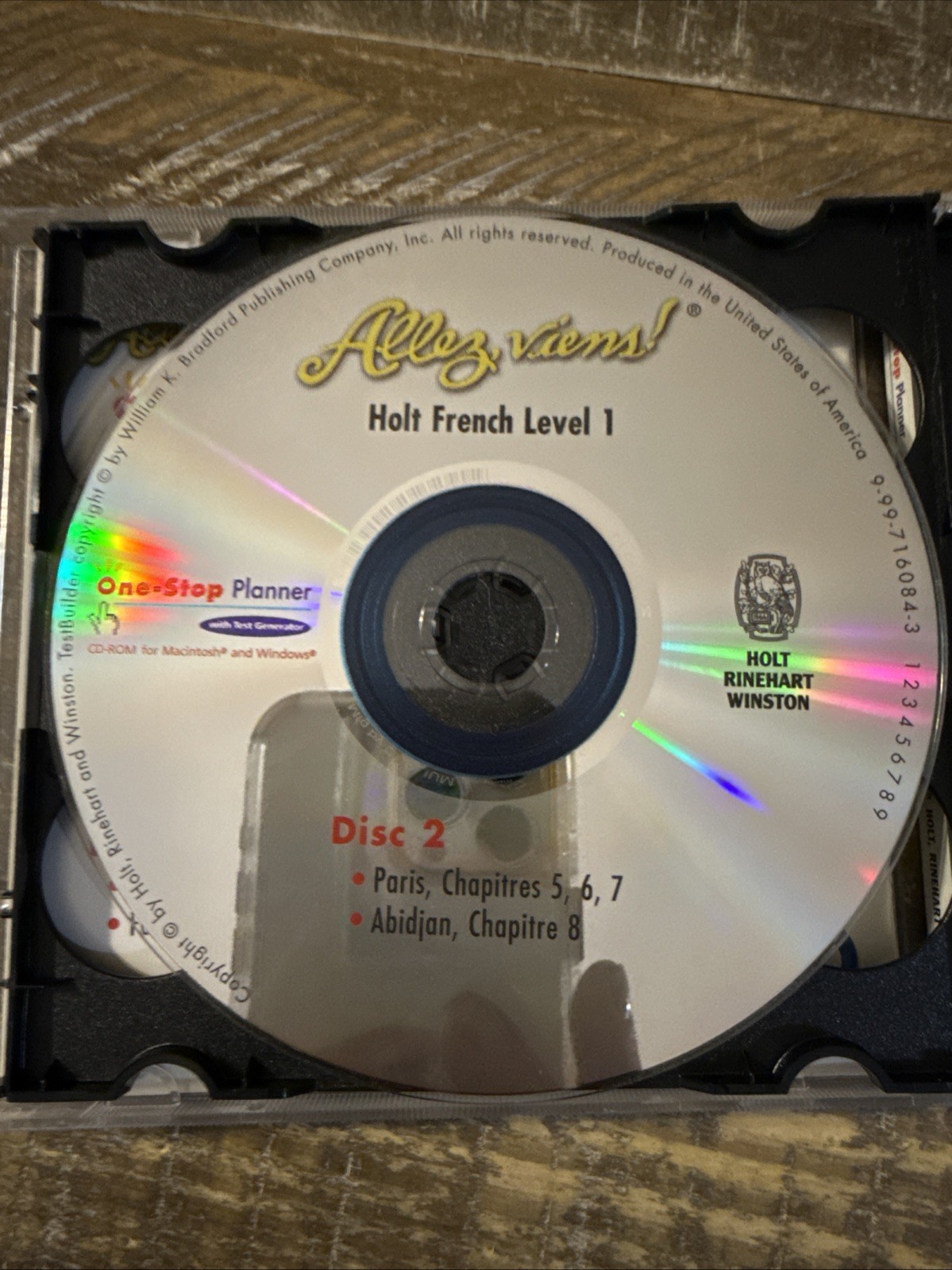 One Stop Planner Holt French Level 1 PC Software