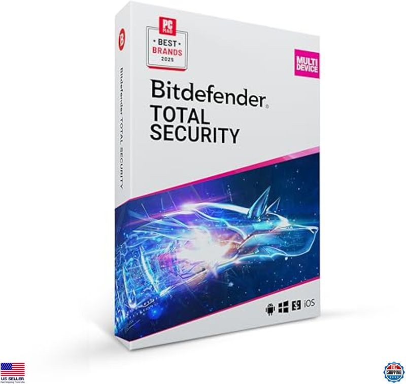 Total Security Antivirus & Internet Protection – 5 Devices, 2 Year Code