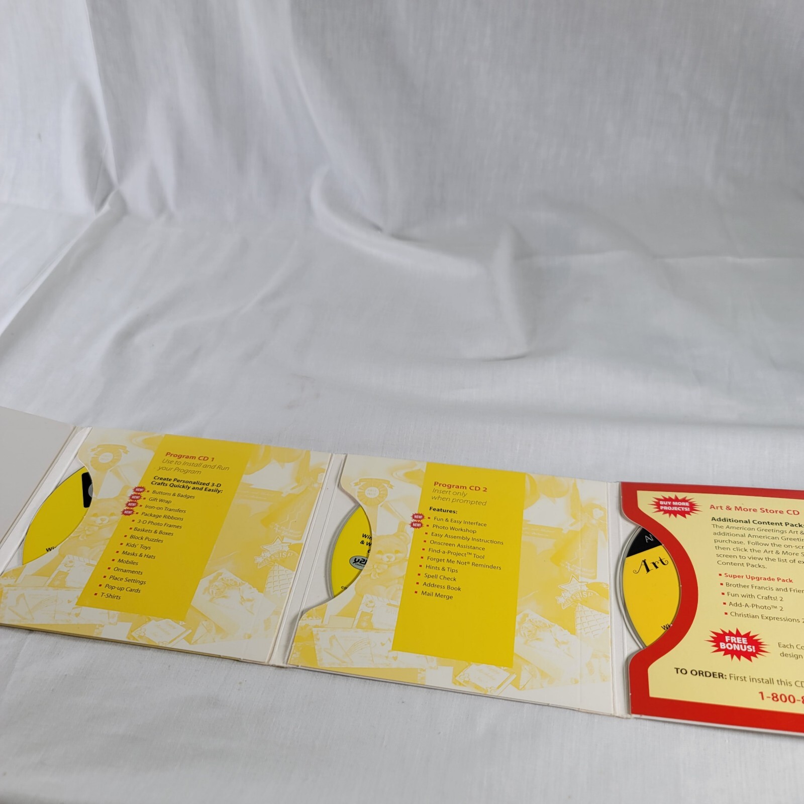 Broderbund American Greetings Crafts #2 3 Cds Inside made for Windows 95, 98, NT