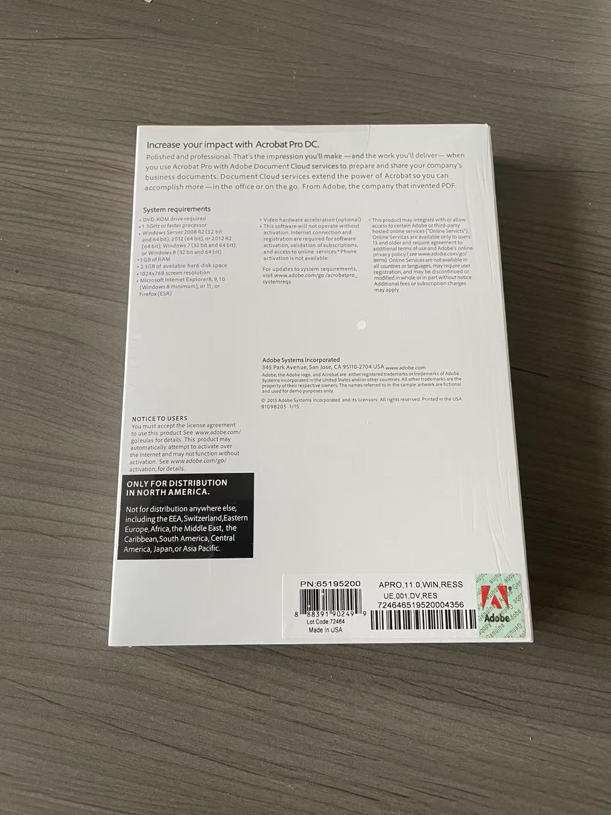 Adobe Acrobat Pro Full Version (For 2PCs) Permanent Version for Windows DVD