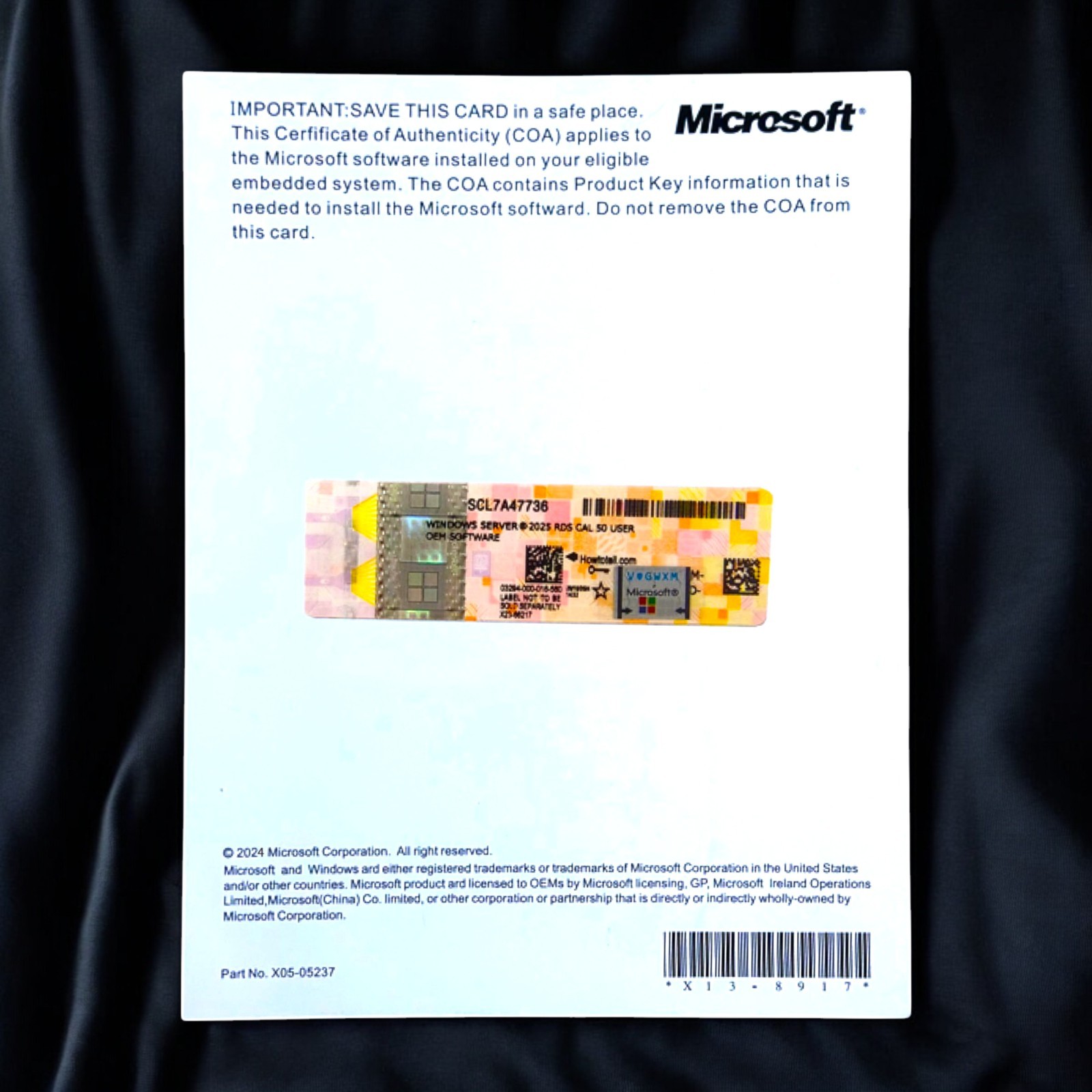 WINDOWS SERVER 2025 50 USERS RDS CAL SEALED FAST US SHIPPING