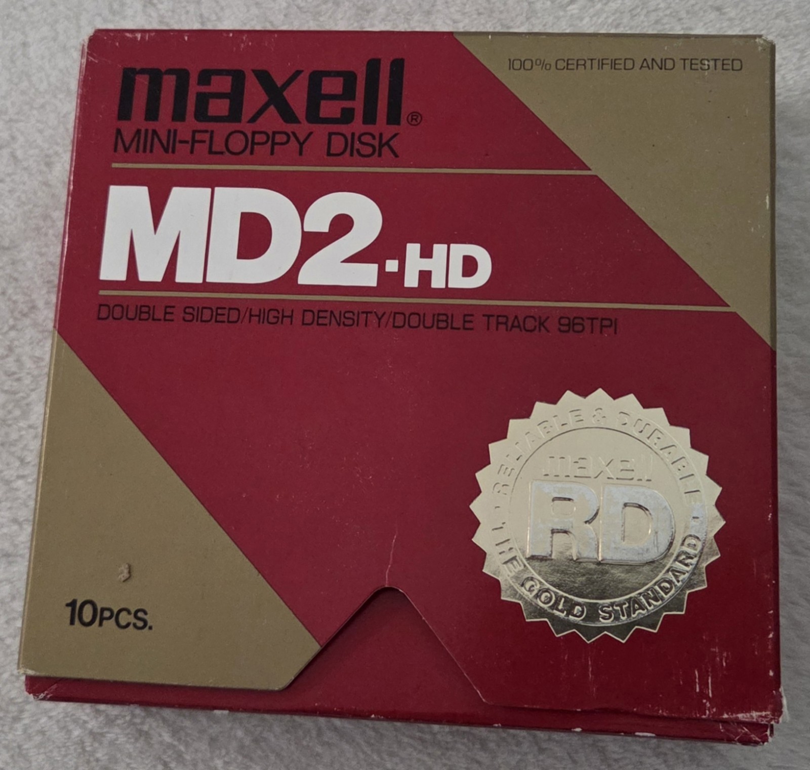 Lot of 9 Vintage 5-1/4 Inch Floppy Disks Double Sided High Density Maxell