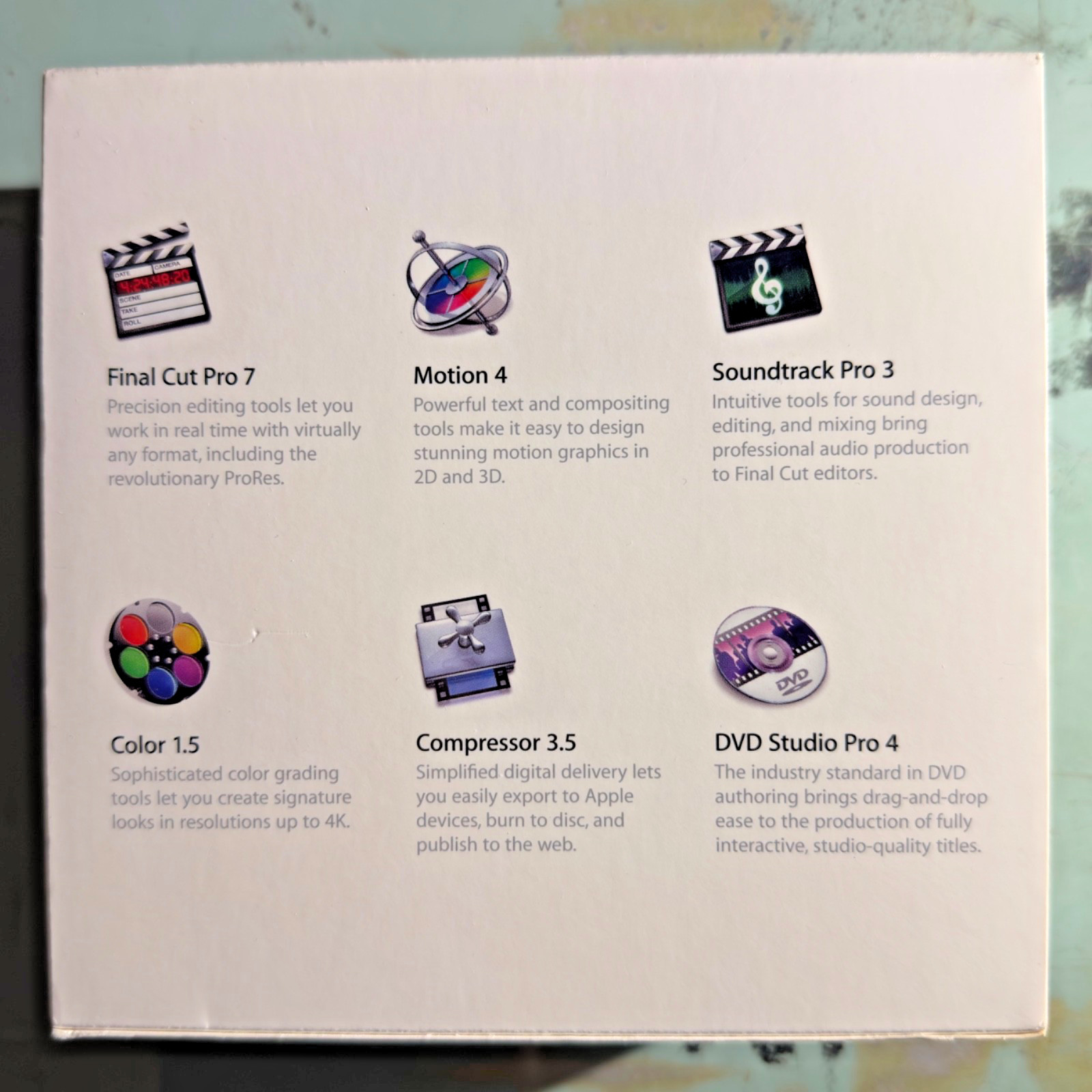 Apple Final Cut HD Studio Upgrade (Studio 3 Upgrade) MB643Z/A FCP Motion DVD SP