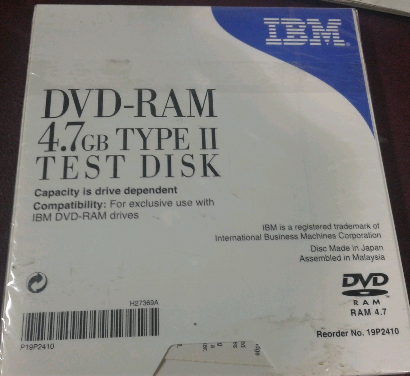 Lot of 3 IBM – 1 NEW Test Disk, 1 NEW Cleaning Cartridge, 1 USED Diagnostic Disk