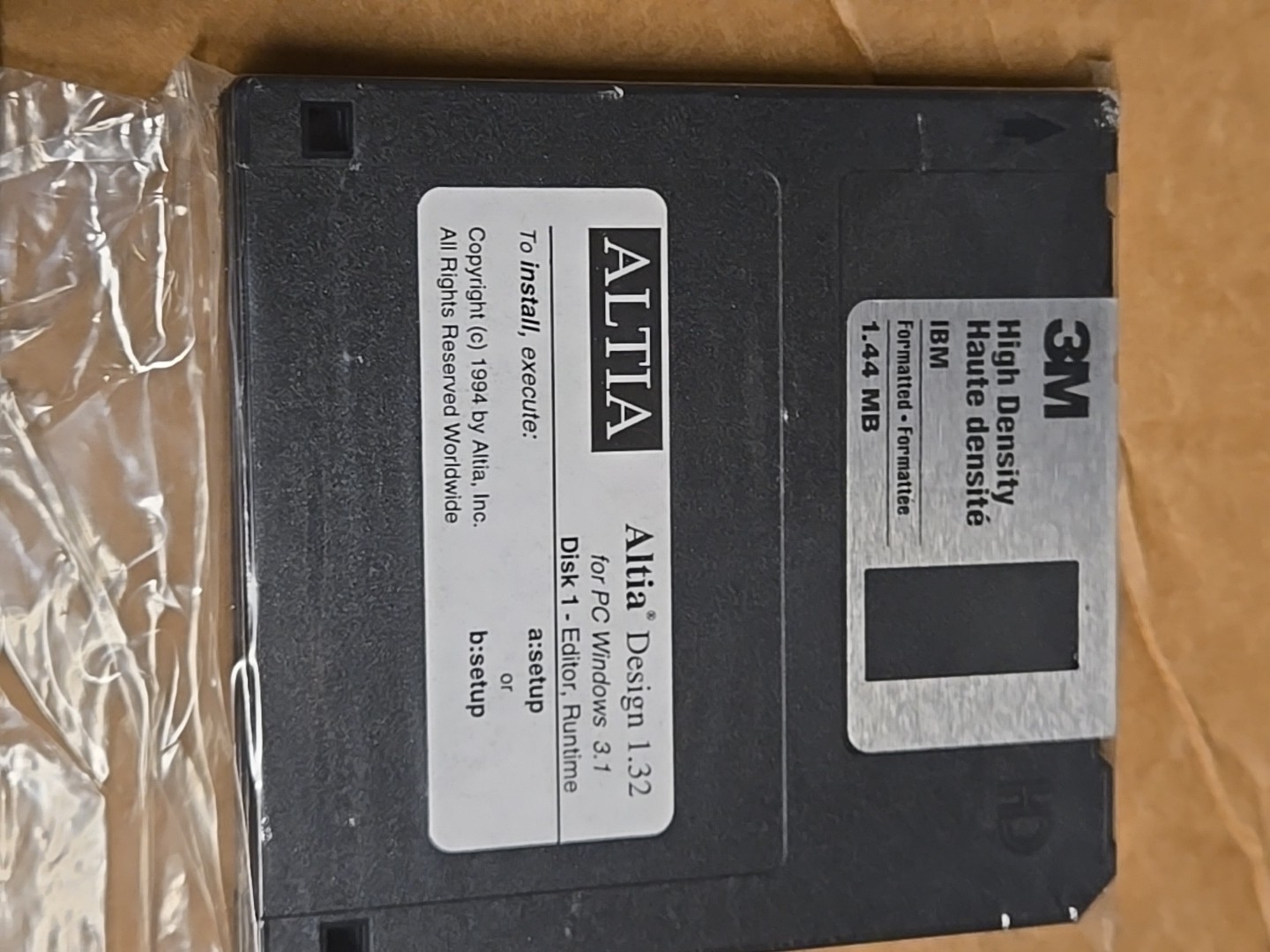 Vintage Rare High Density 3M IBM Formatted 1.44 MB Floppy Disk 1-4 New