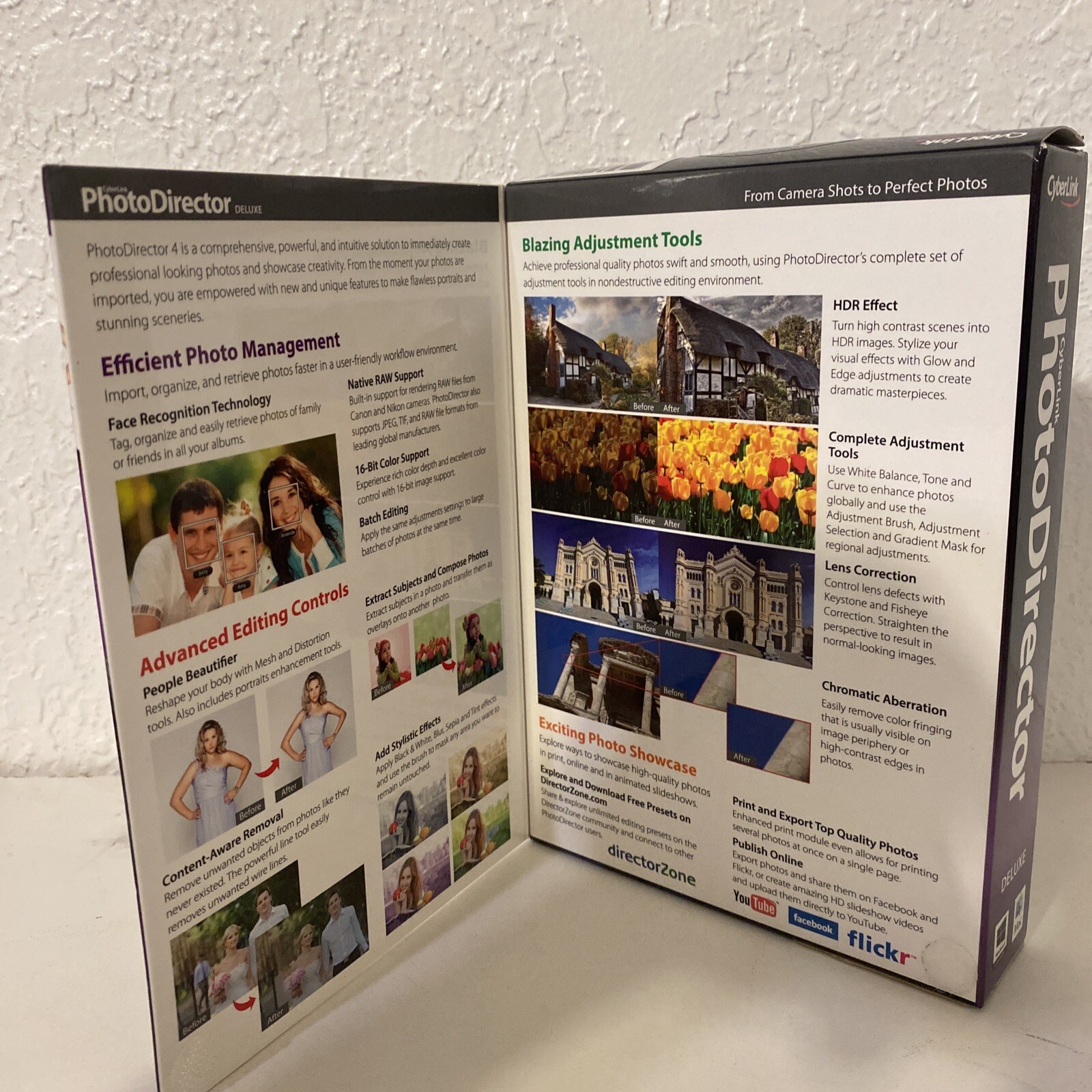 Cyberlink Photo Director Version 4 Deluxe Photography Editing Perfect Shots NEW!