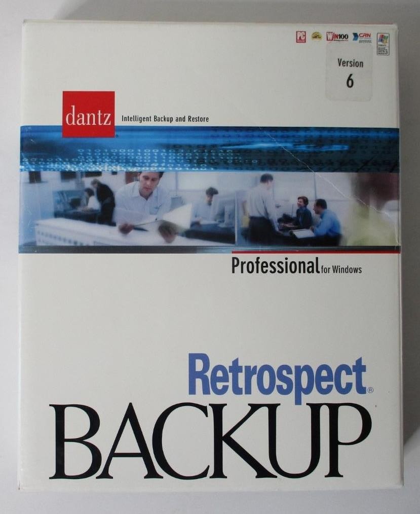 Retrospect BACKUP Professional for Windows; Version 6 With User Guide (2002 CD)
