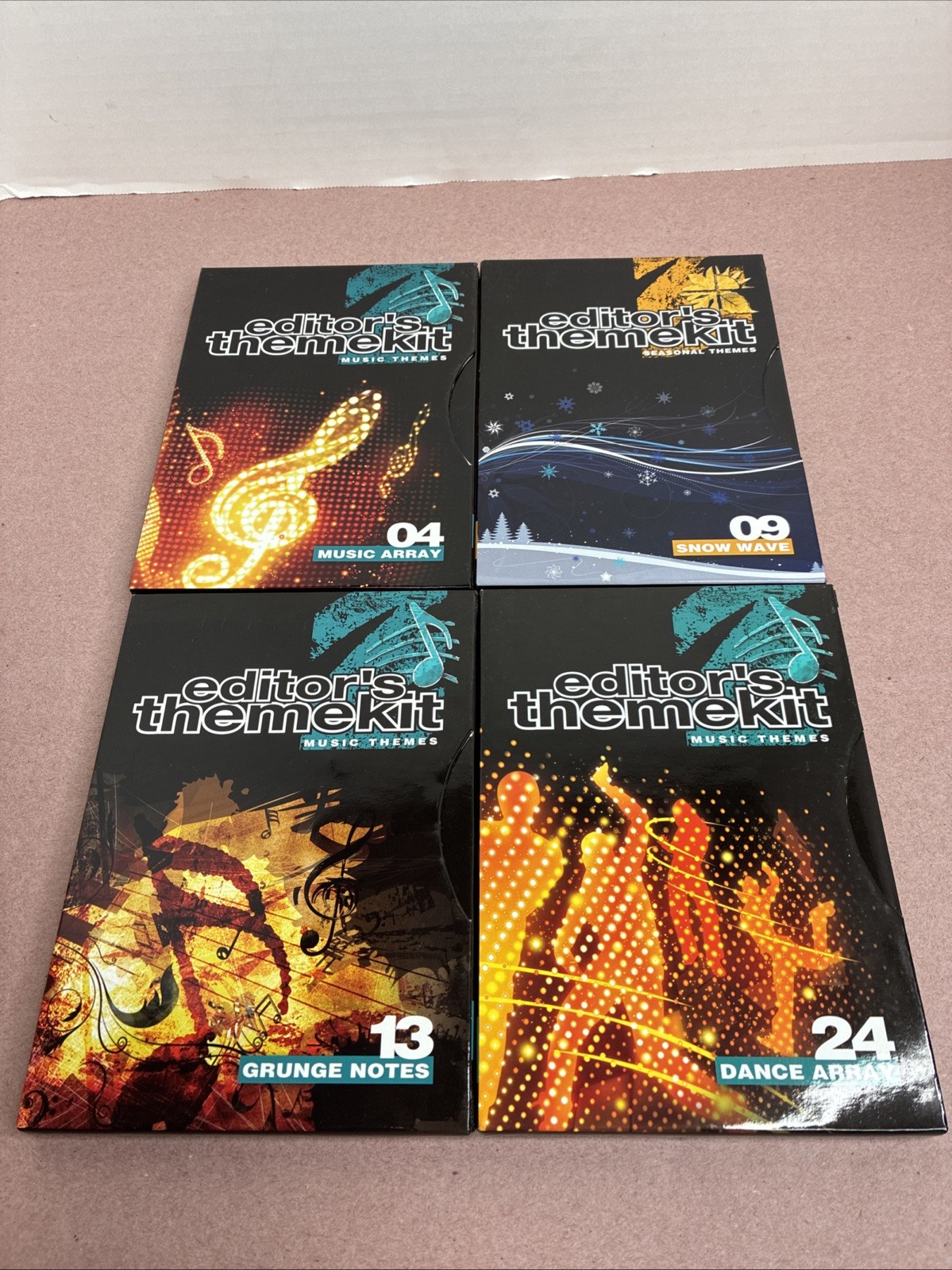 Digital Juice Editor’s Themekit Lot Of 4 Assorted