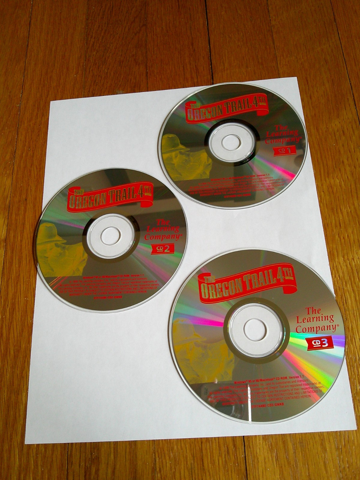 The Oregon Trail 4th Edition The Learning Company for PC – 3 CD ROM set 1999