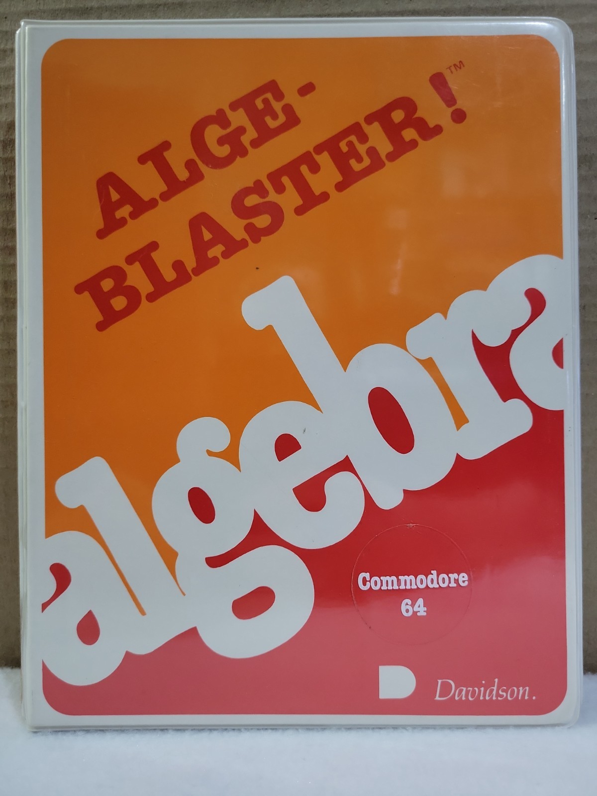 C64 Alge-Blaster! Davidson – Commodore 64/128 5.25 Disk – Complete