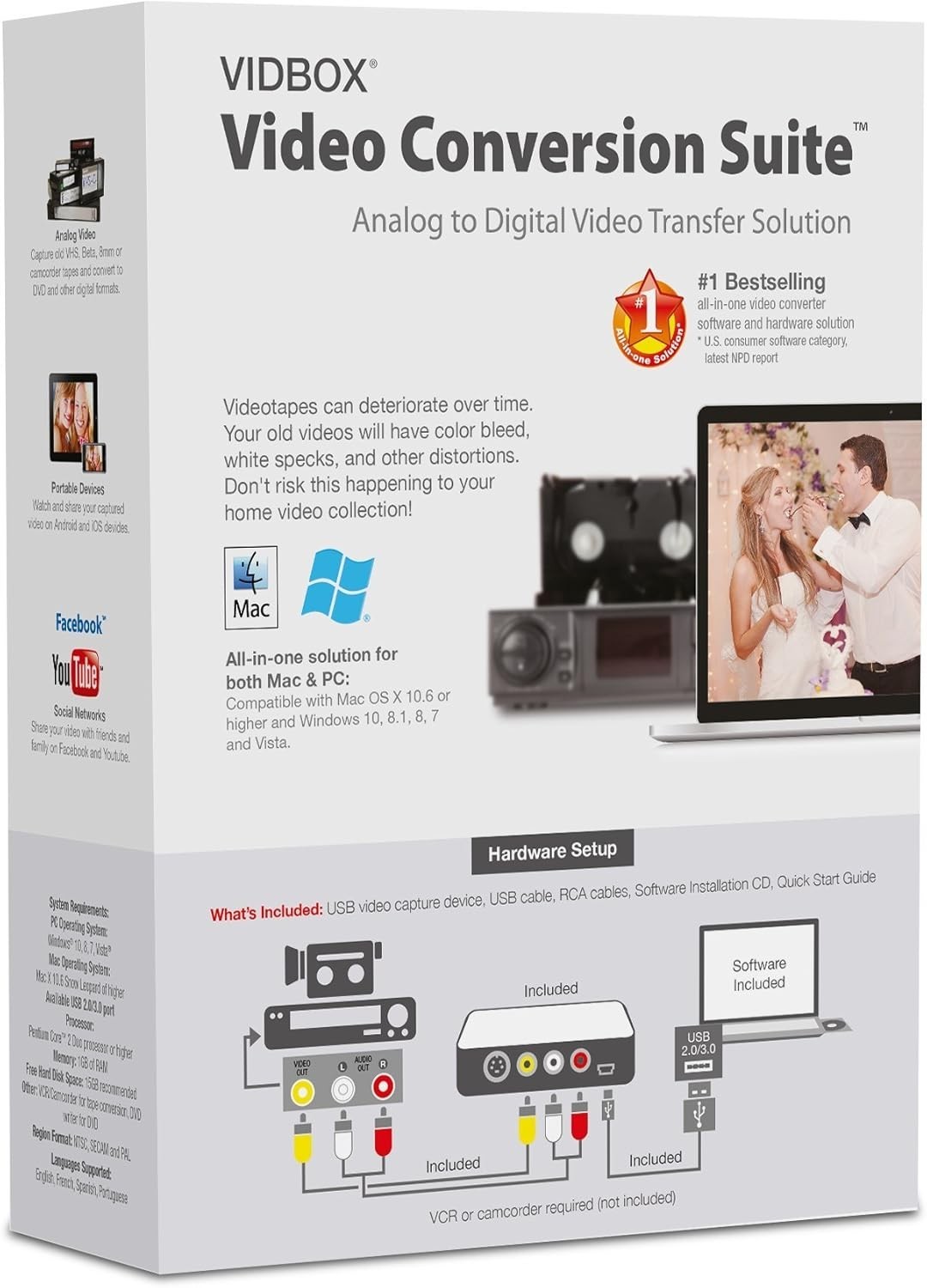 Video Conversion Suite – Convert VHS & Camcorder Tapes to DVD & Digital Formats