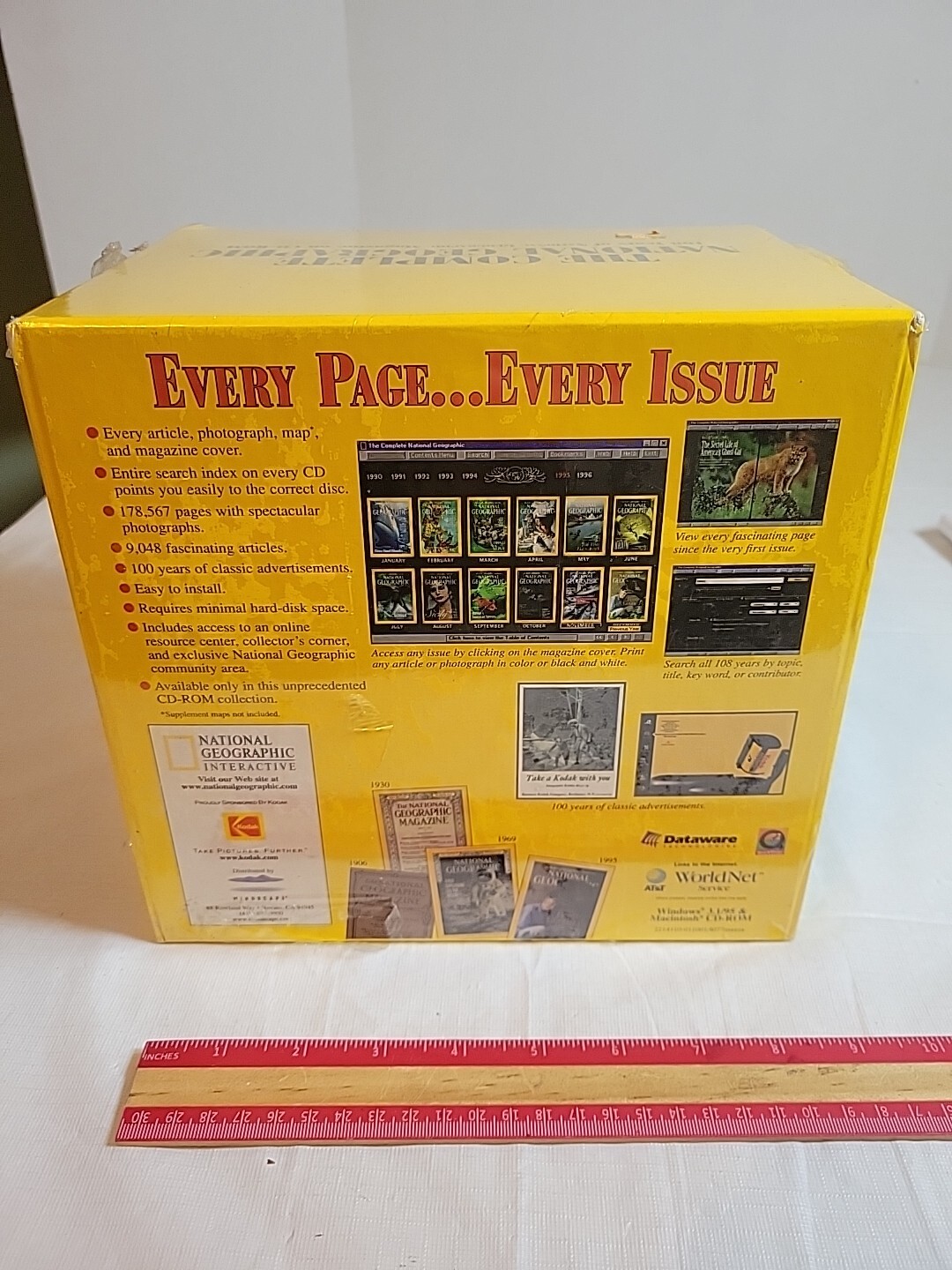 Vtg 1997 National Geographic Complete Sealed CD-ROM 1888-1990 * PC Computer *