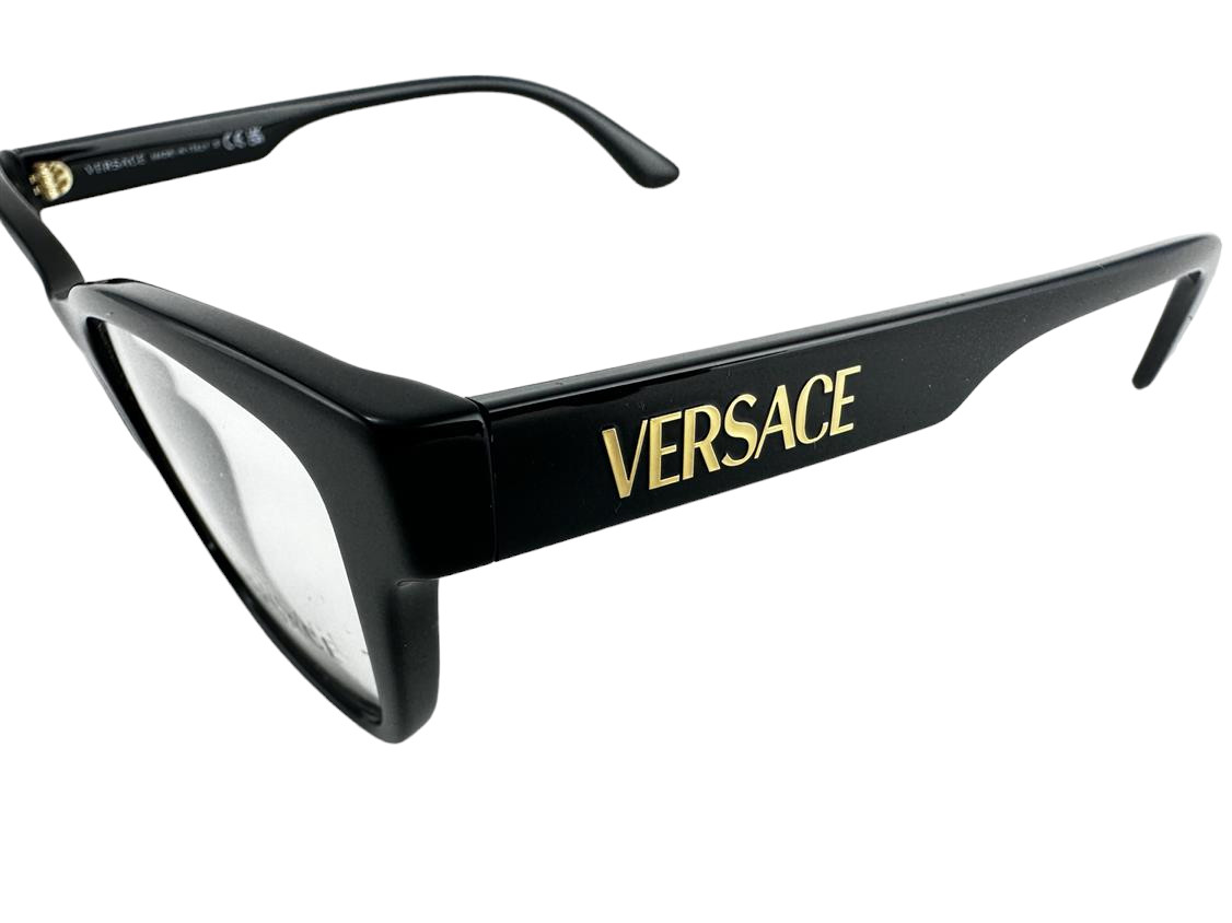 Versace NEW Black Pillow Womens Fashion Frames 55-18-145 Eyeglasses VE3316