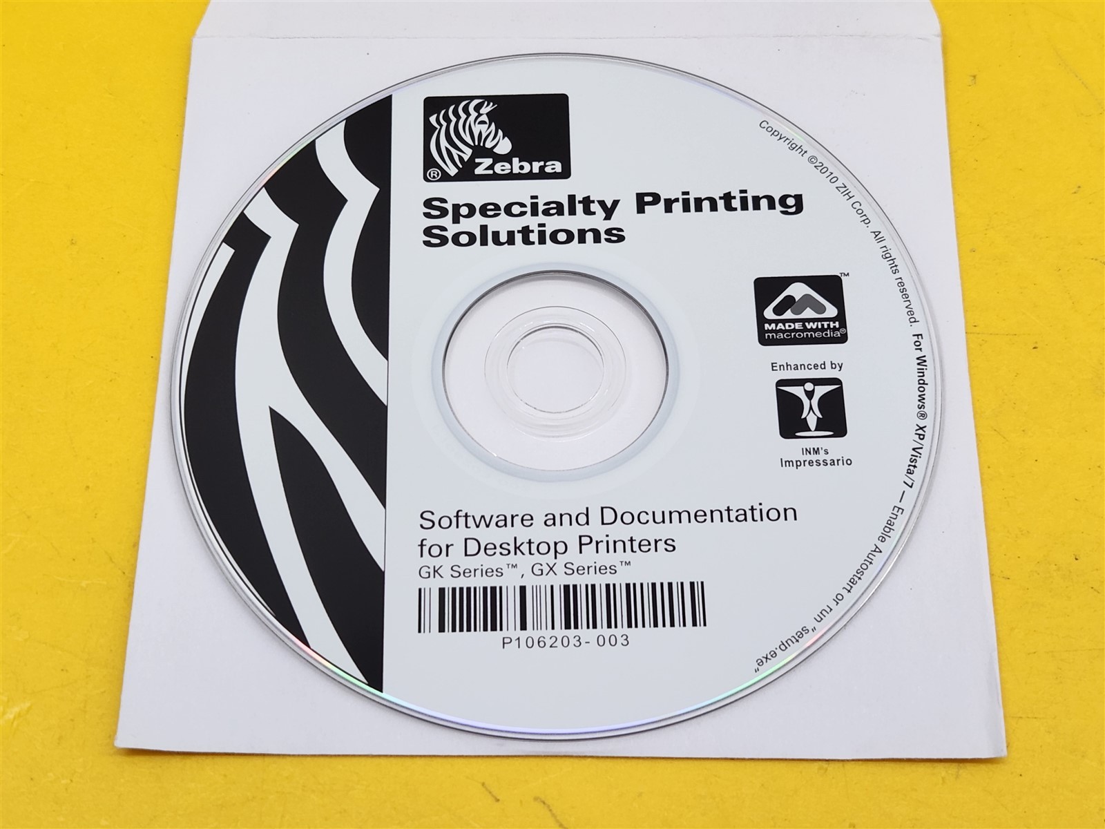 ⭐️⭐️⭐️⭐️⭐️ Zebra Specialty Printing Solutions GK GX Series Disc GK420t Manual