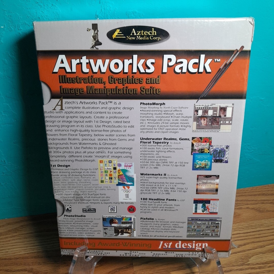 Aztech Artworks Pack Illustration Graphics And Image Manipulation Suite 6 CD ROM